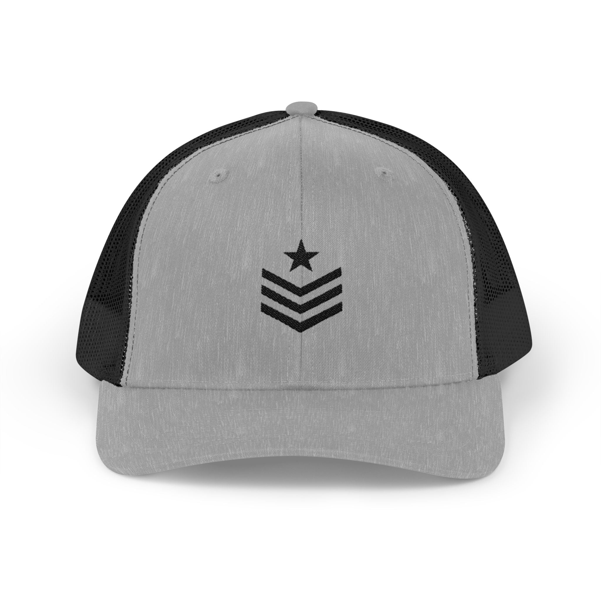 Embroidered Star Chevron Trucker Cap