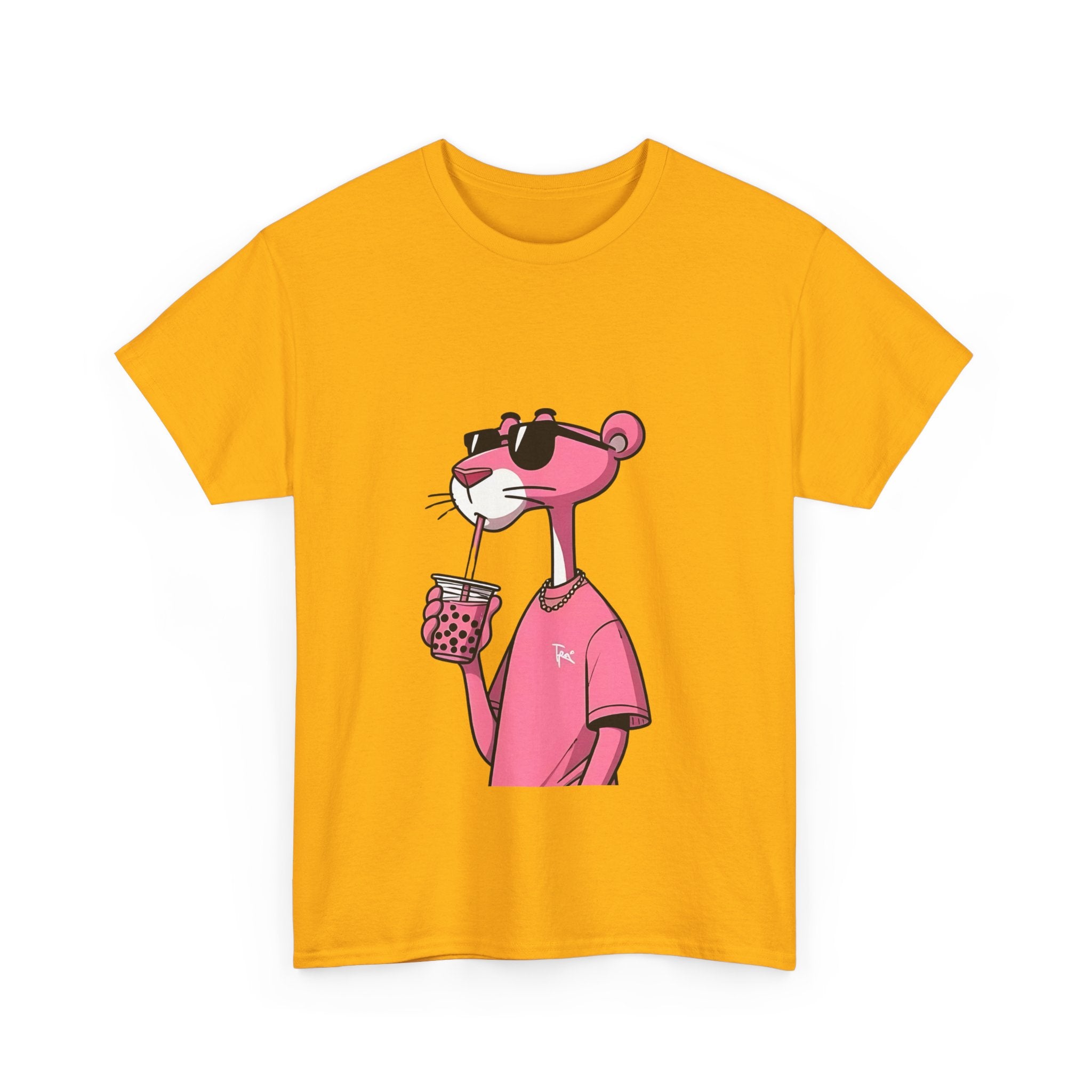 Chill Vibes Unisex Tee | Fun Summer Shirt, Casualwear, Gift for Friends, Beach Outing, Pink Panther Design