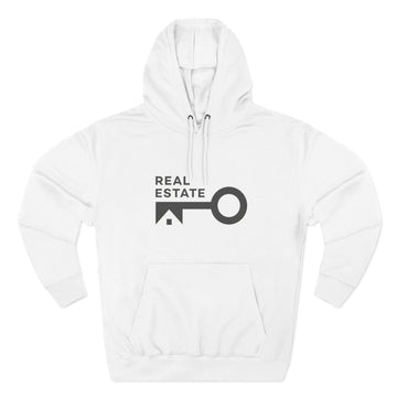 Real Estate Key Logo Hoodie — Realtor Fleece Pullover