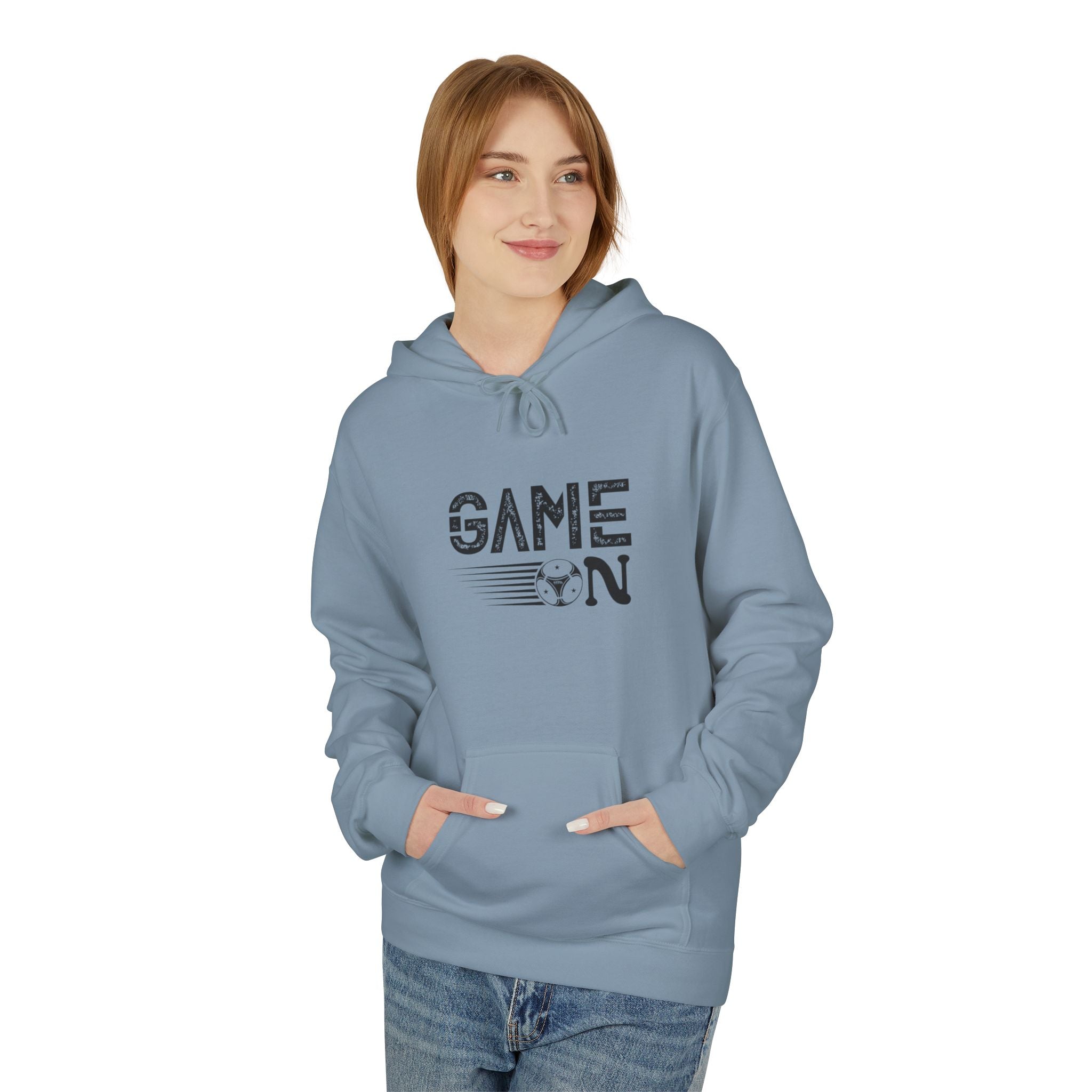 Game On Hoodie - Retro Stripes Gaming Pullover