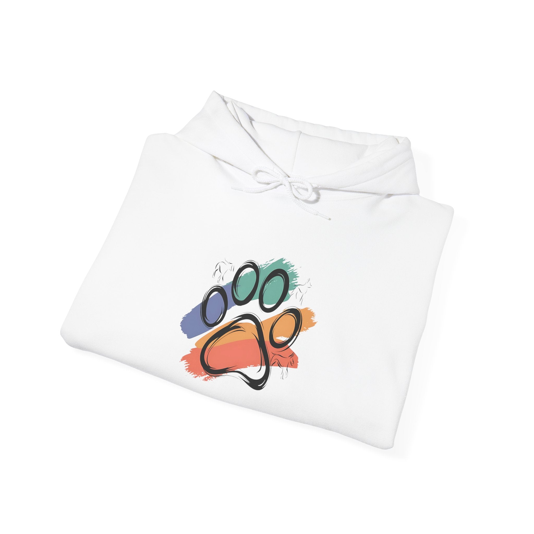 Colorful Paw Print Hoodie for Animal Lovers | Cozy Sweatshirt for Pet Owners | Gift for Dog Lovers | Funny Pet Apparel
