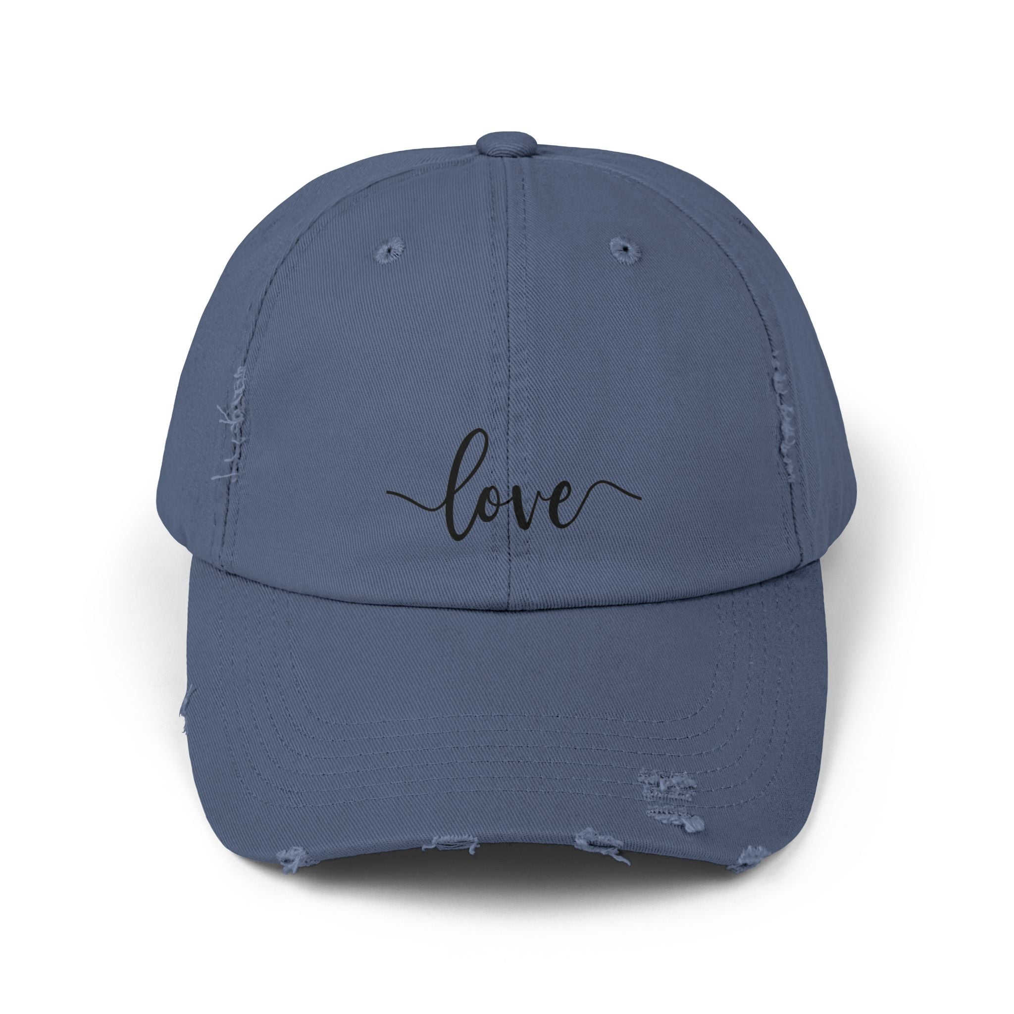 Love Distressed Cap - Casual Style, Gift for Him/Her, Summer Accessory, Trendy Hat, Everyday Wear