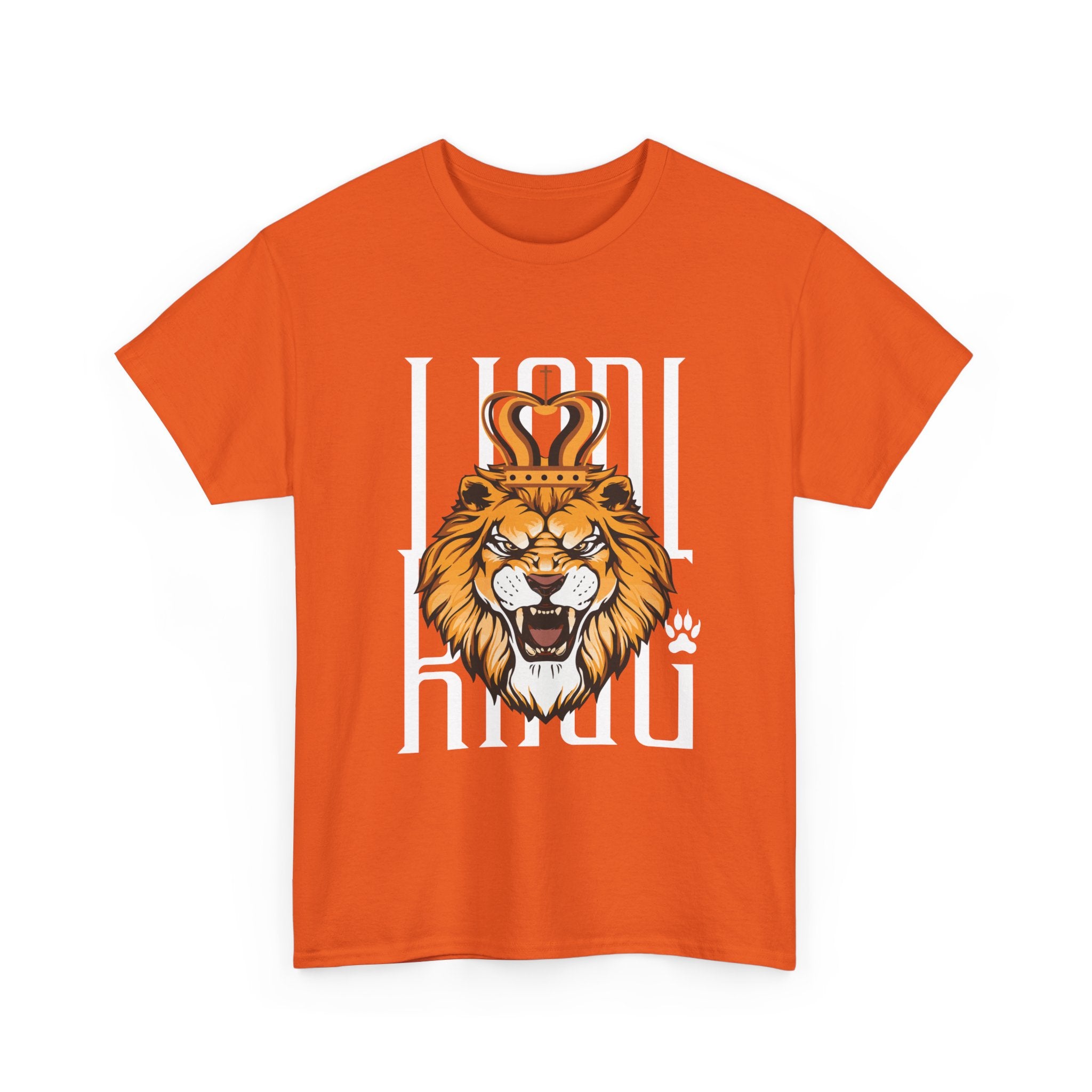 Bold Lion King Graphic Tee | Unisex Heavy Cotton Shirt for Animal Lovers, Gifts for Him, Funny T-Shirt, Wardrobe Essential, Casual Wear
