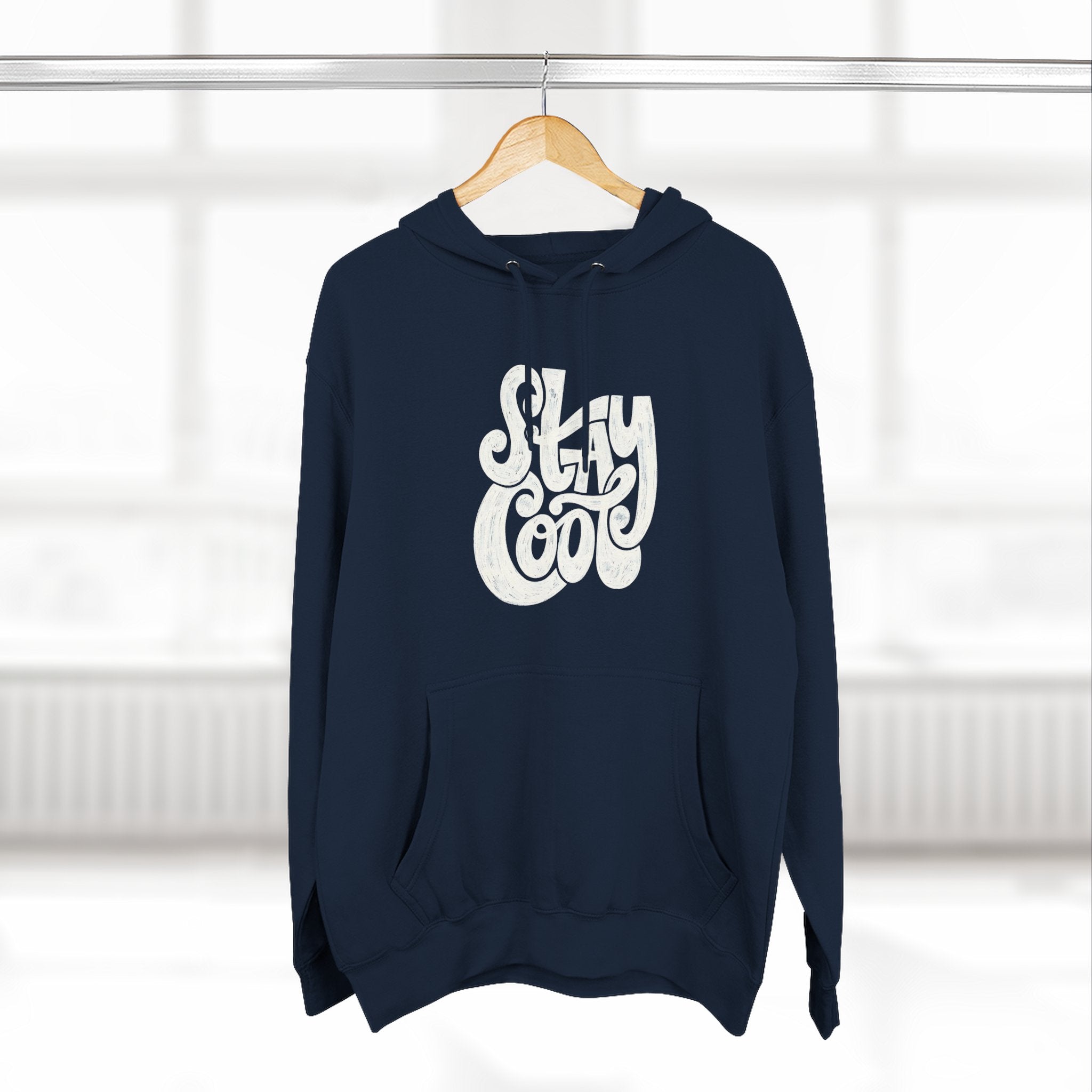 Cozy Graphic Hoodie with 'Stay Cool' Design, Perfect Gift for Casual Wear, Holiday Sweatshirt, Unisex Fashion