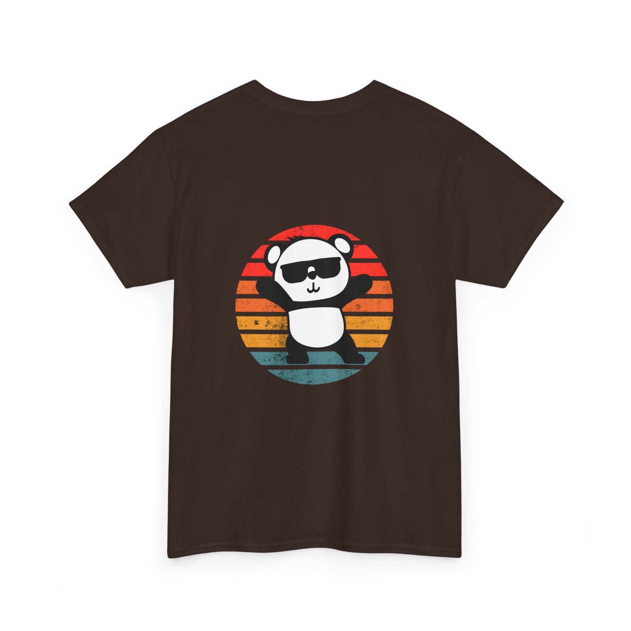 Cute Panda Retro Tee - Casual Cotton Shirt, Animal Lover Gift, Summer Style, Fun Graphic Tee, Unisex Fashion