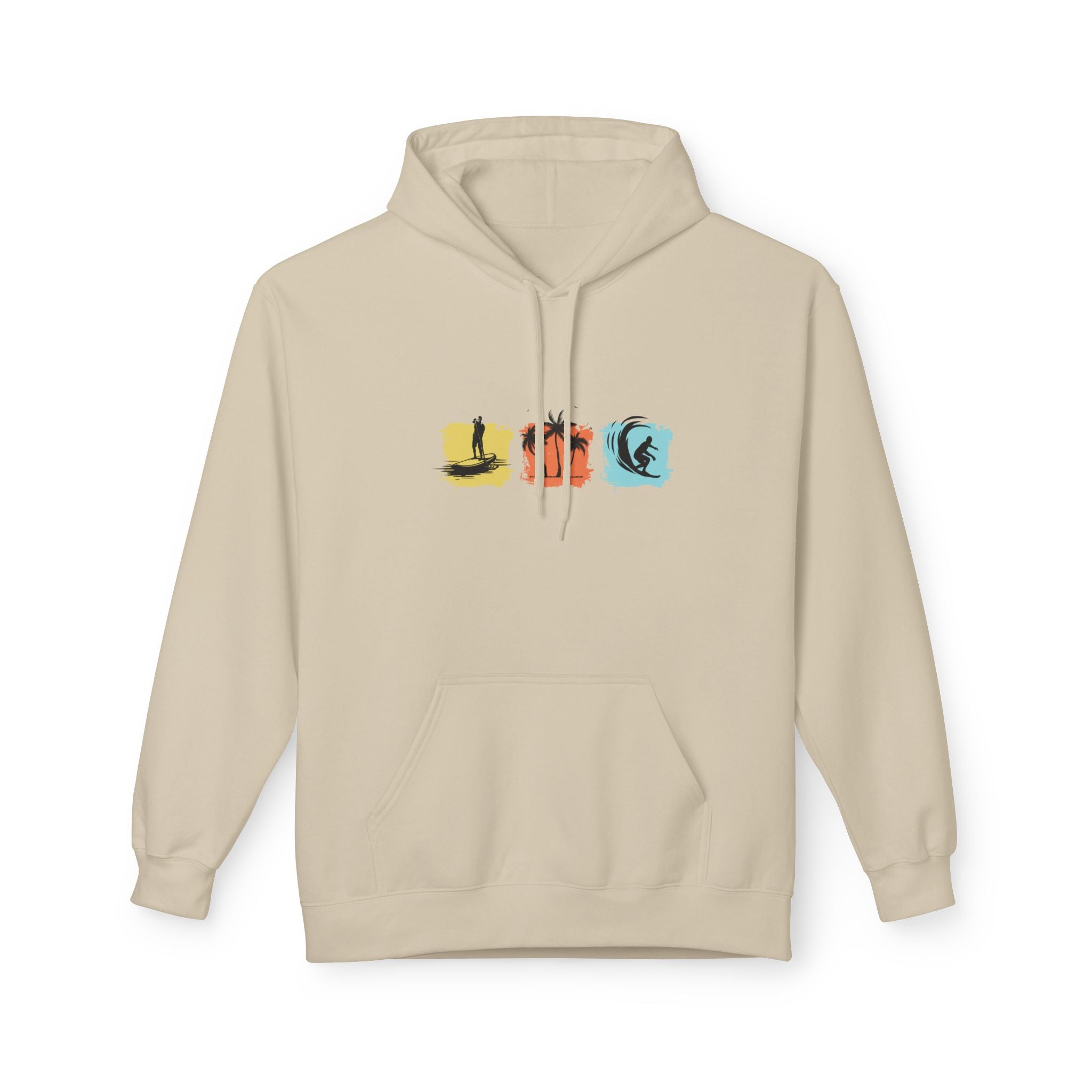Vacation Graphic Hoodie — Retro Sunset Beach Pullover