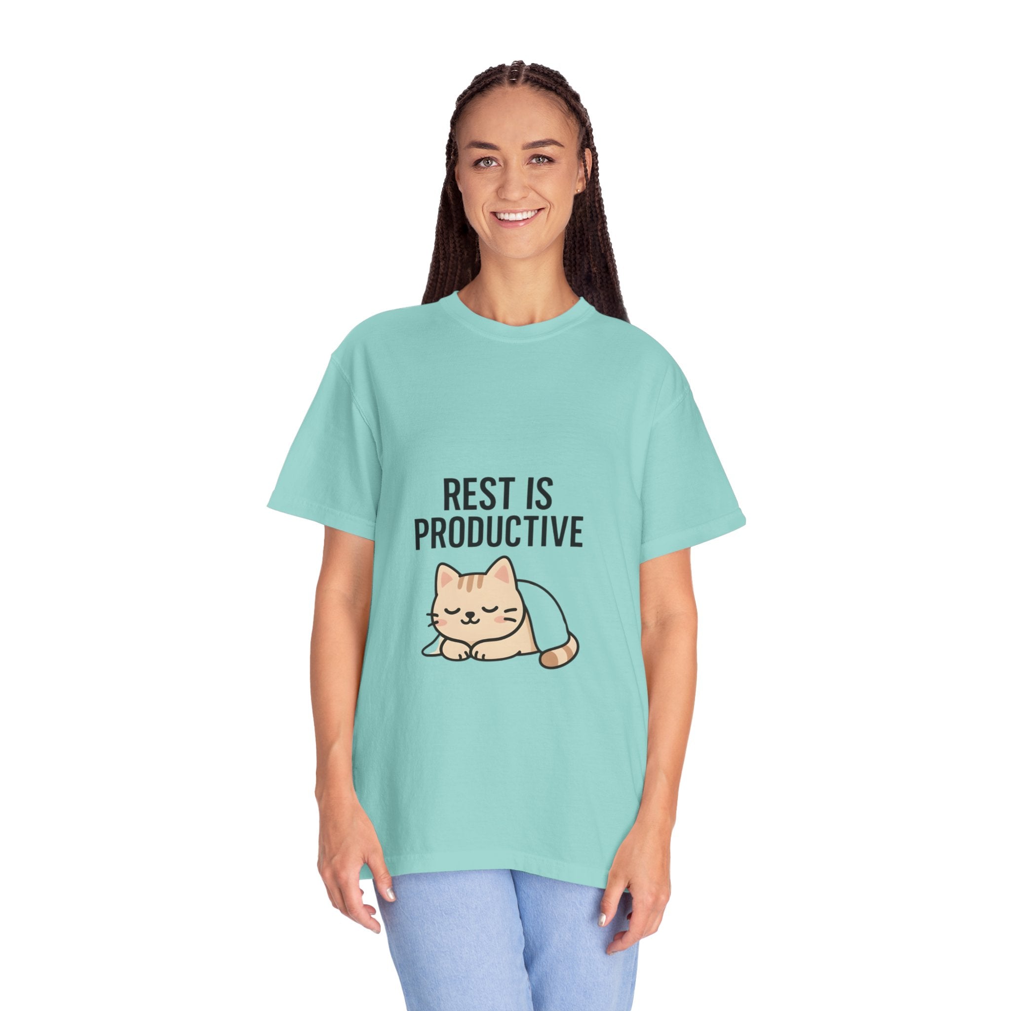 Rest Is Productive Cat T-Shirt