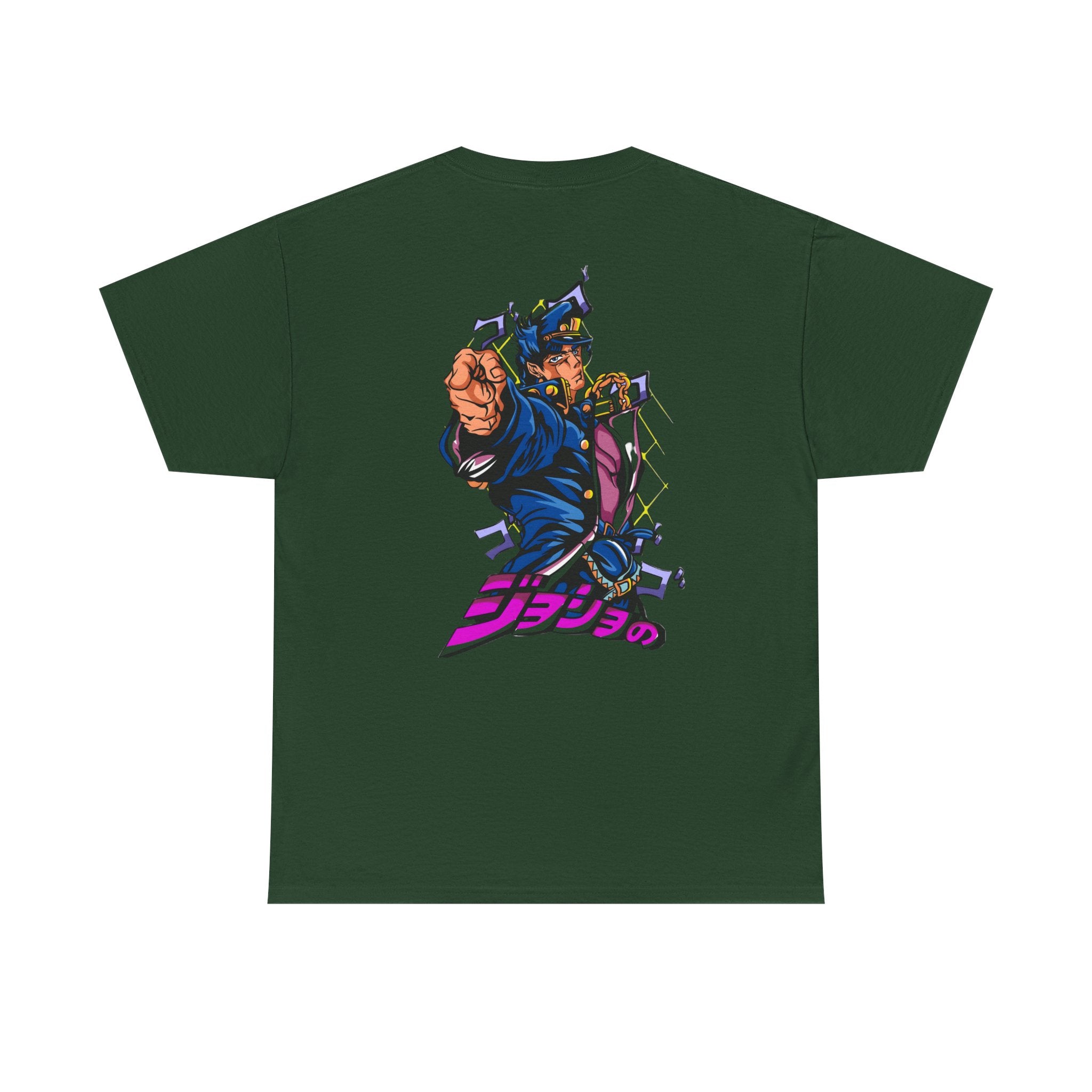 Batman & JoJo's Style Unisex Heavy Cotton Tee, Casual Wear, Graphic Tee, Streetwear, Cool Gift, Anime Shirt