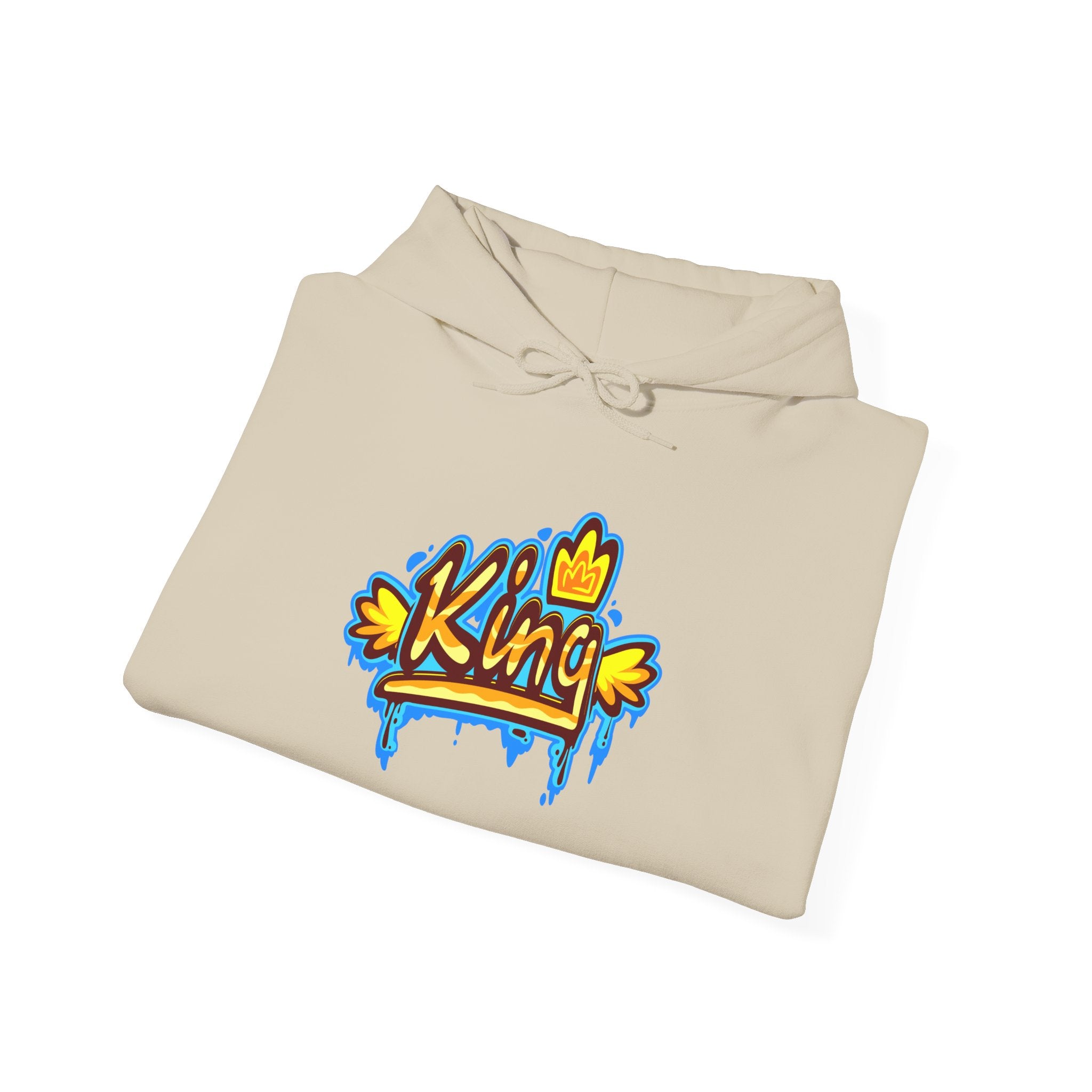 King Hoodie - Unisex Heavy Blend™ Sweatshirt, Casual Wear, Streetwear, Gift for Him, Birthday Gift, Cozy Fashion