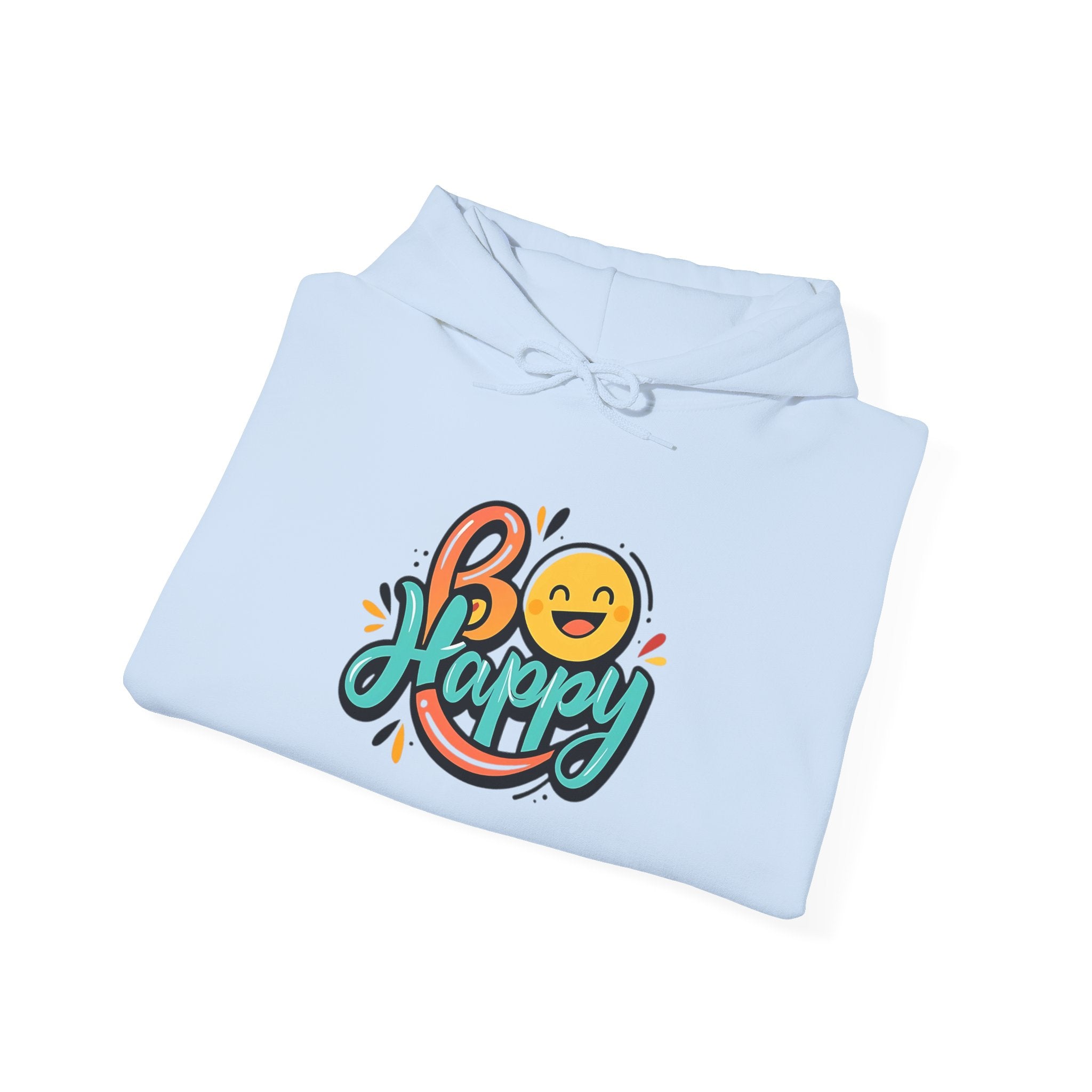 Happy Vibes Hoodie, Unisex Sweater, Fun Gift for Friends, Cozy Casual Wear, Perfect for Celebrations, Everyday Comfort