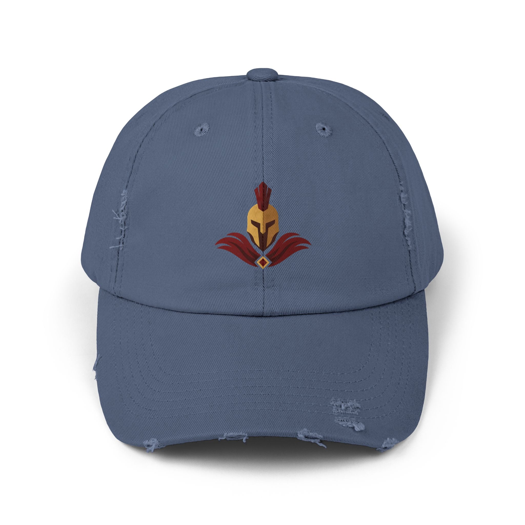 Spartan Helmet Distressed Baseball Cap