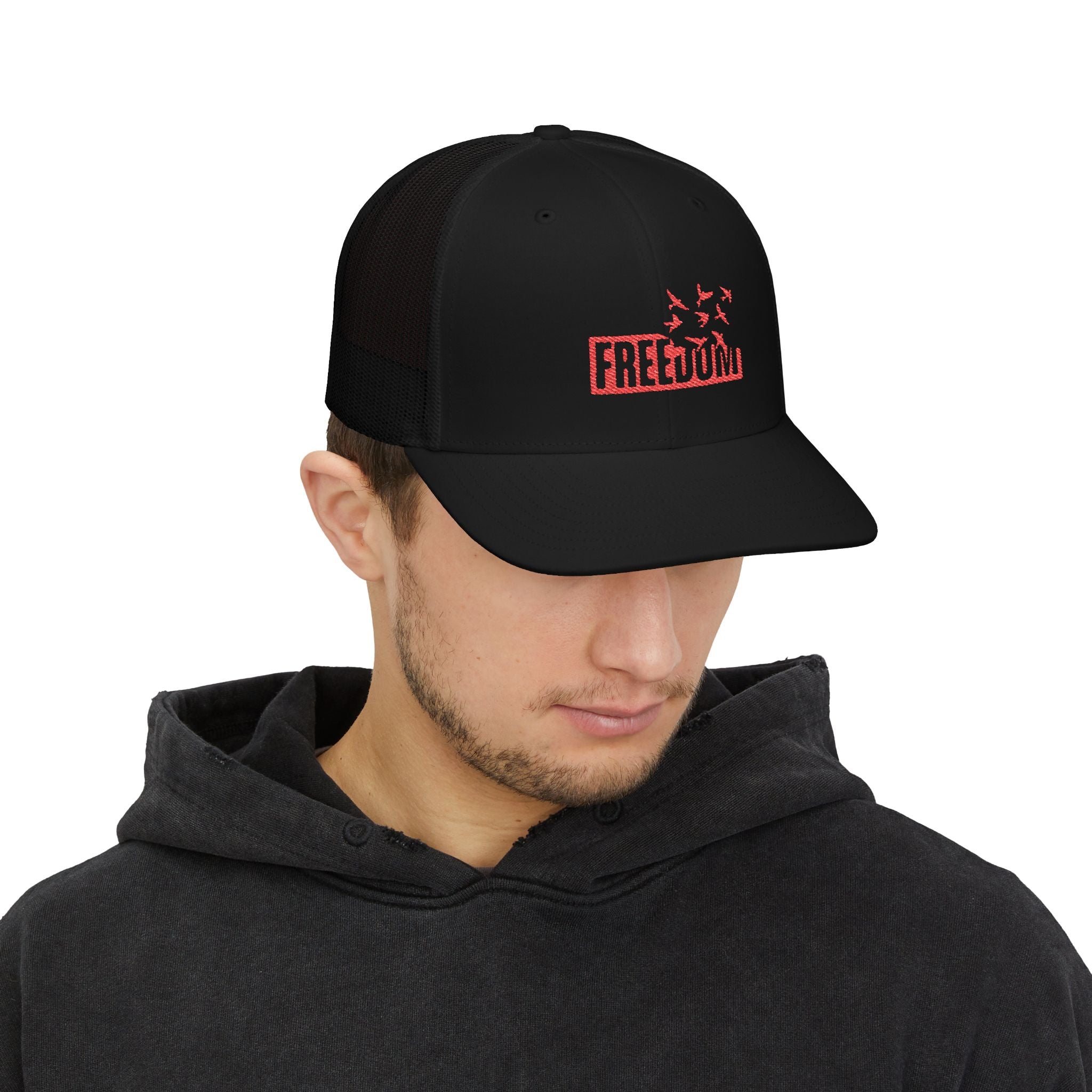 Freedom Embroidered Trucker Cap