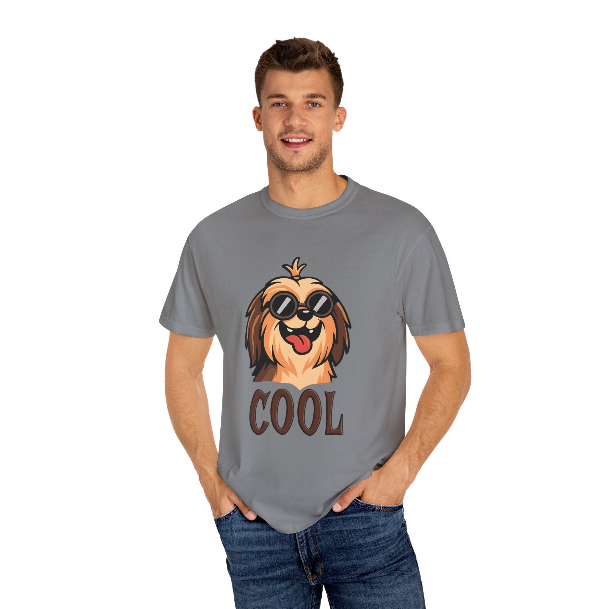 Cool Dog Graphic T-Shirt, Unisex Pet Lover Tee, Fashionable Casual Wear, Gift for Dog Owners, Summer Wardrobe Essential