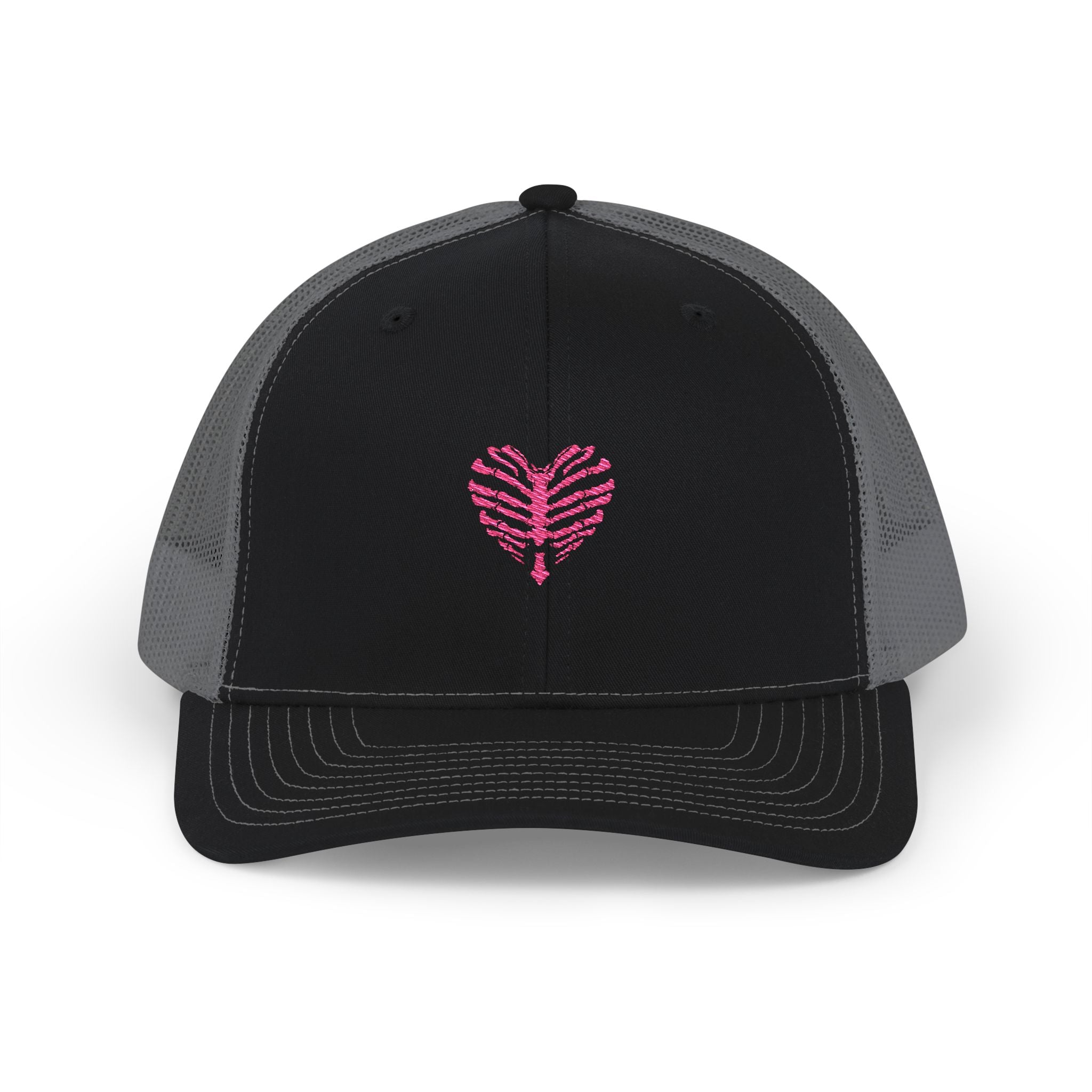 Heart Embroidered Snapback Trucker Cap - Casual Style, Unisex Gift, Outdoor Adventures, Everyday Wear, Love & Friendship