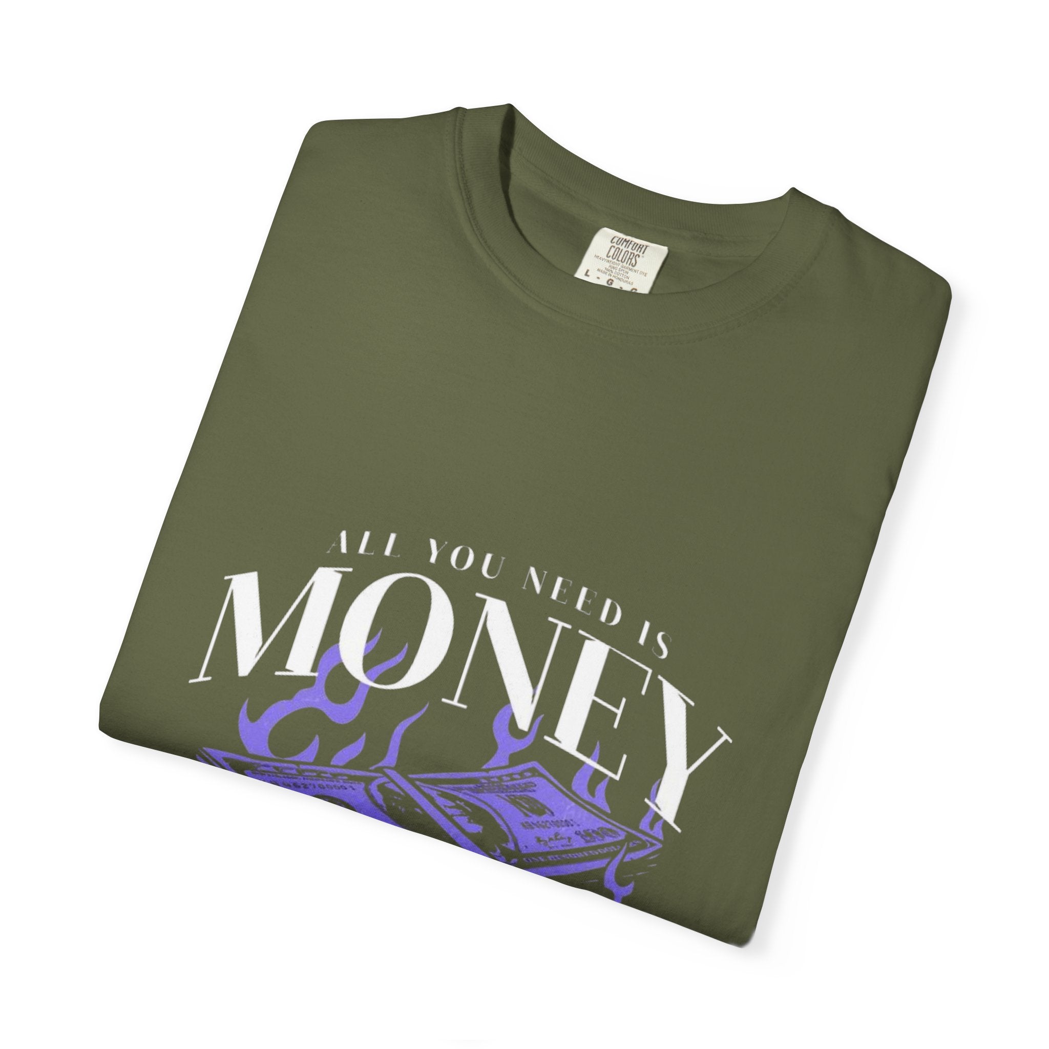 All You Need is Money T-Shirt, Motivational Tee, Unisex Graphic Shirt, Casual Wear, Gift for Entrepreneurs, Money Lover Apparel