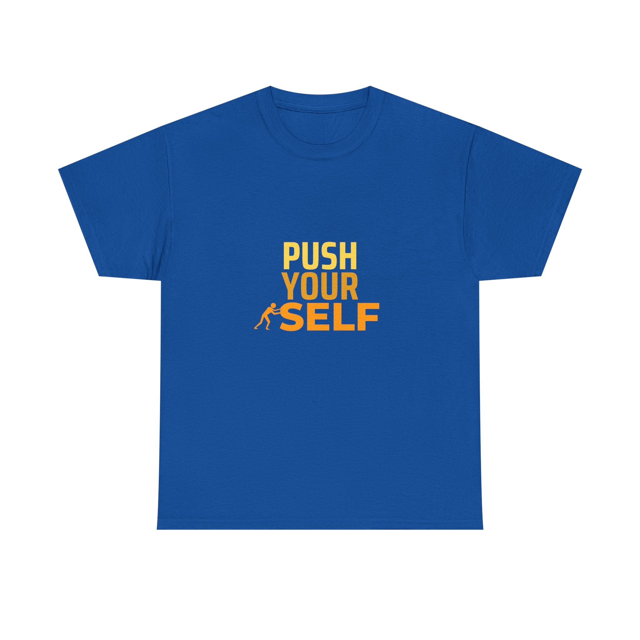 Motivational "Push Your Self" T-Shirt — Fitness Workout Tee
