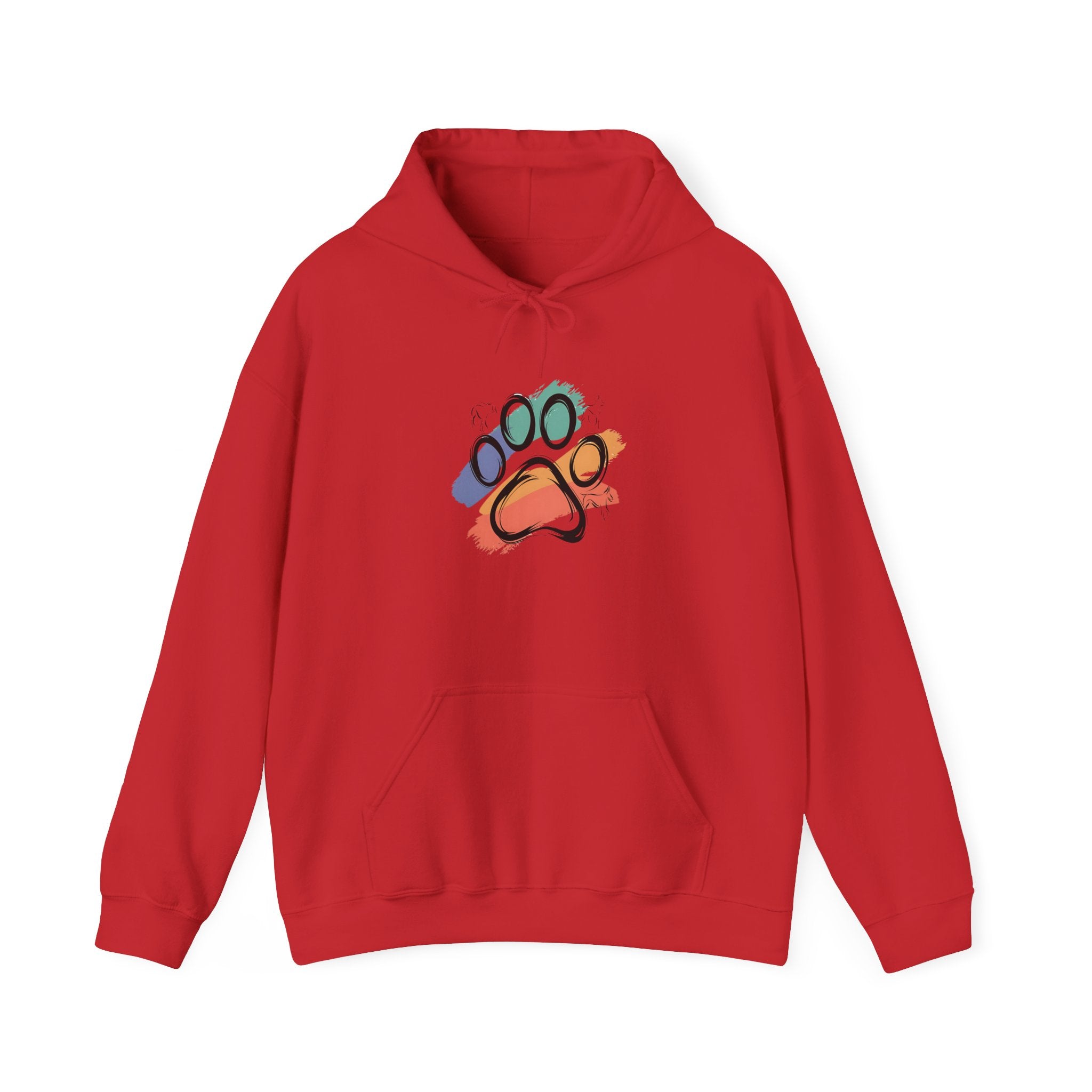 Colorful Paw Print Hoodie for Animal Lovers | Cozy Sweatshirt for Pet Owners | Gift for Dog Lovers | Funny Pet Apparel