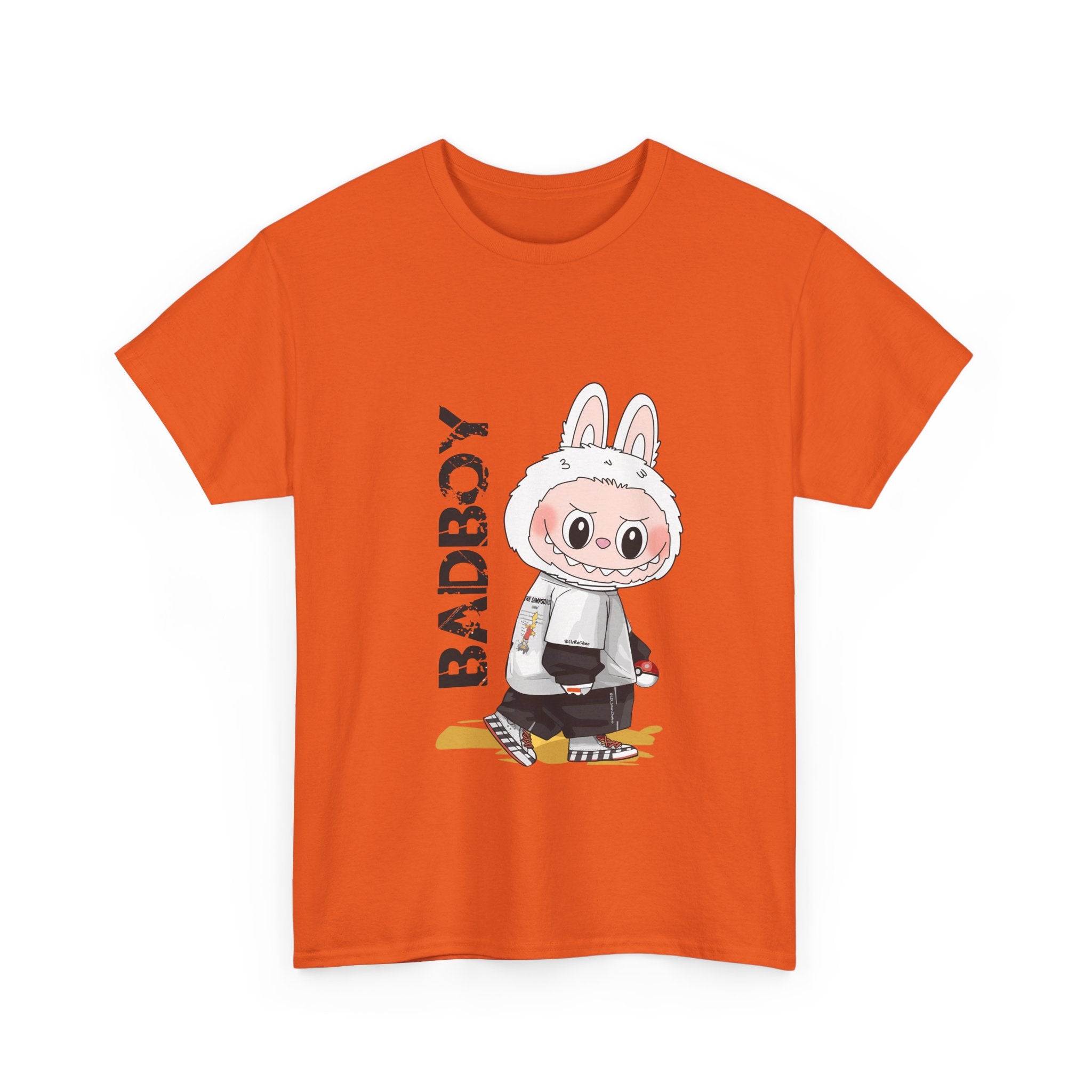 Cute Badboy Bunny Unisex Cotton Tee, Graphic Tee, Casual Wear, Cartoon T-Shirt, Gift for Animal Lovers, Streetwear