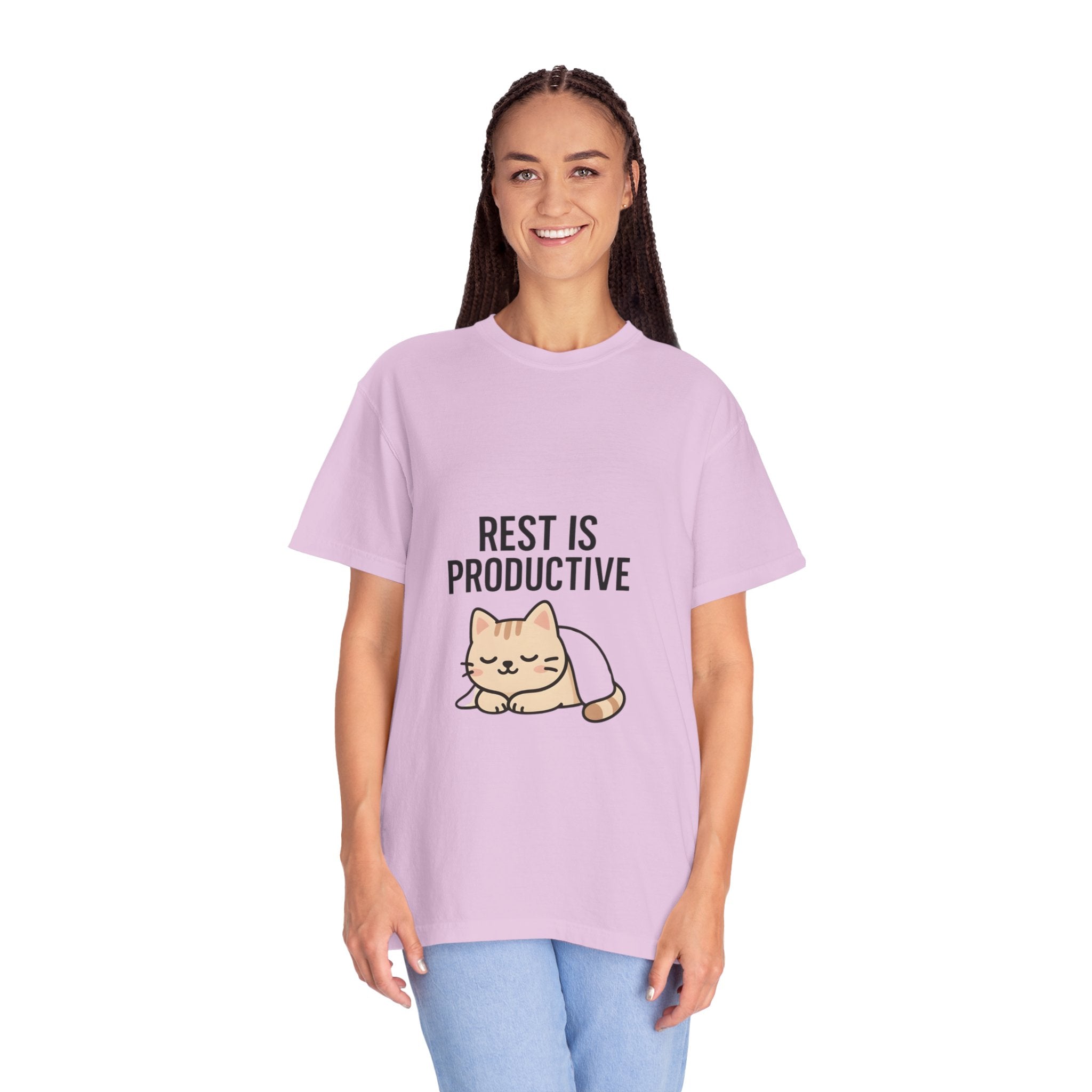 Rest Is Productive Cat T-Shirt