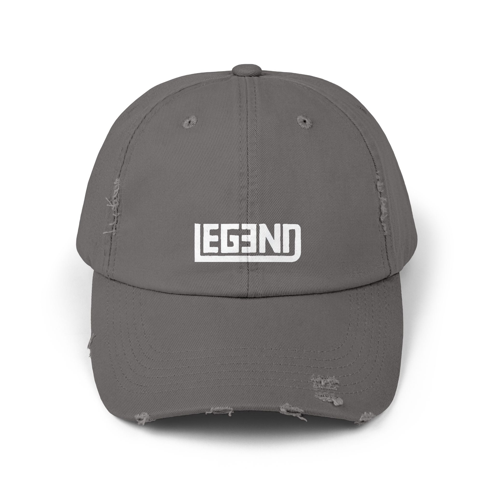 Legend Unisex Distressed Cap - Casual Statement Headwear