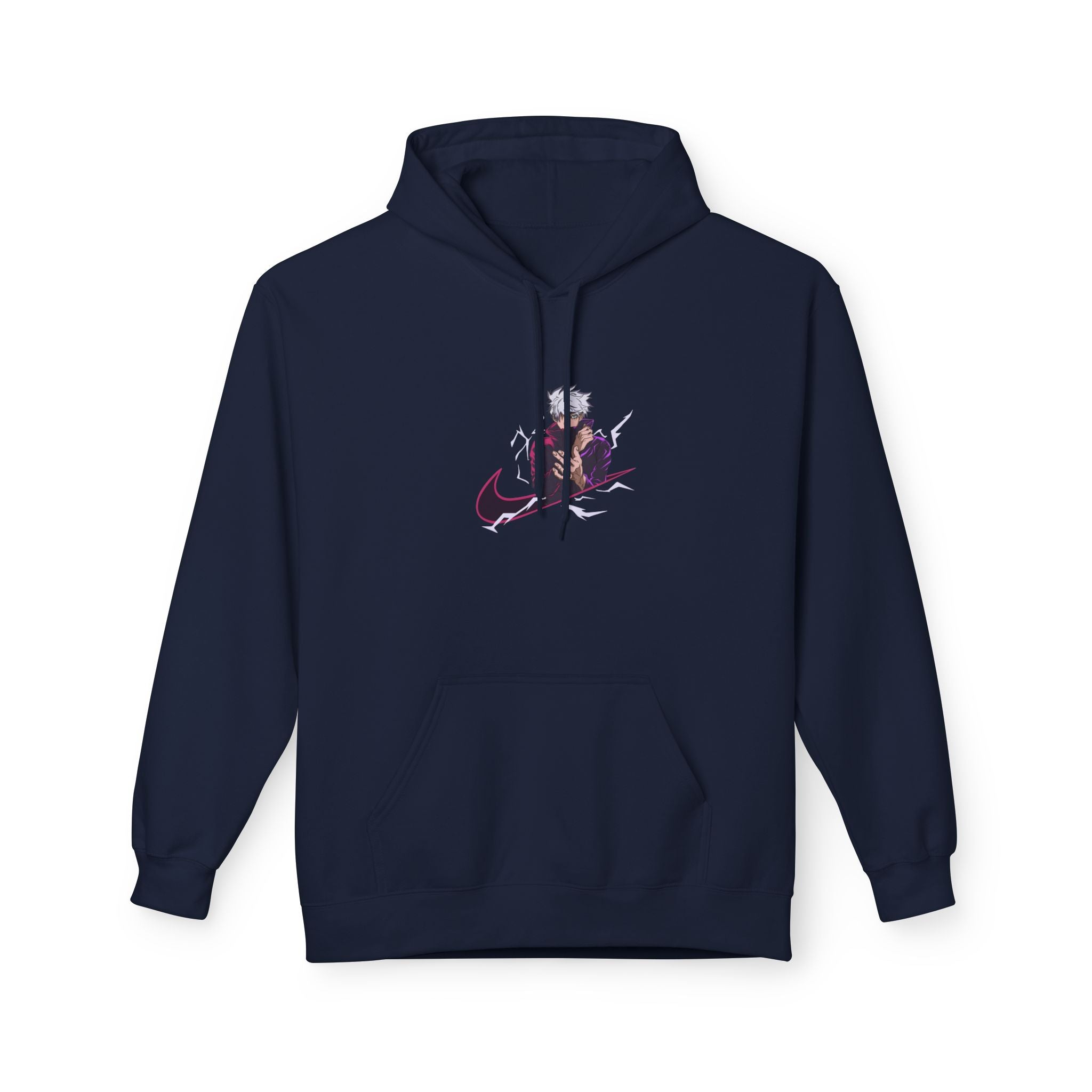 Trendy Unisex Fleece Hoodie with Artistic Design