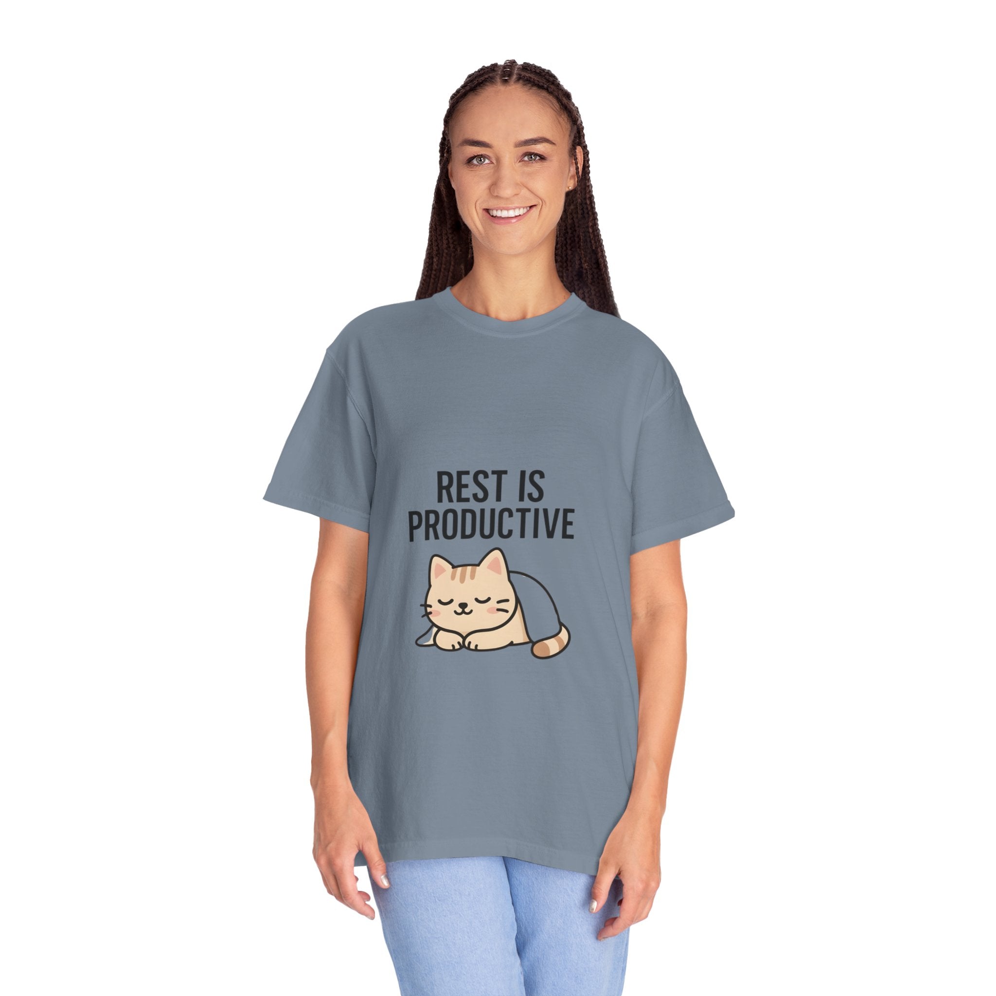 Rest Is Productive Cat T-Shirt