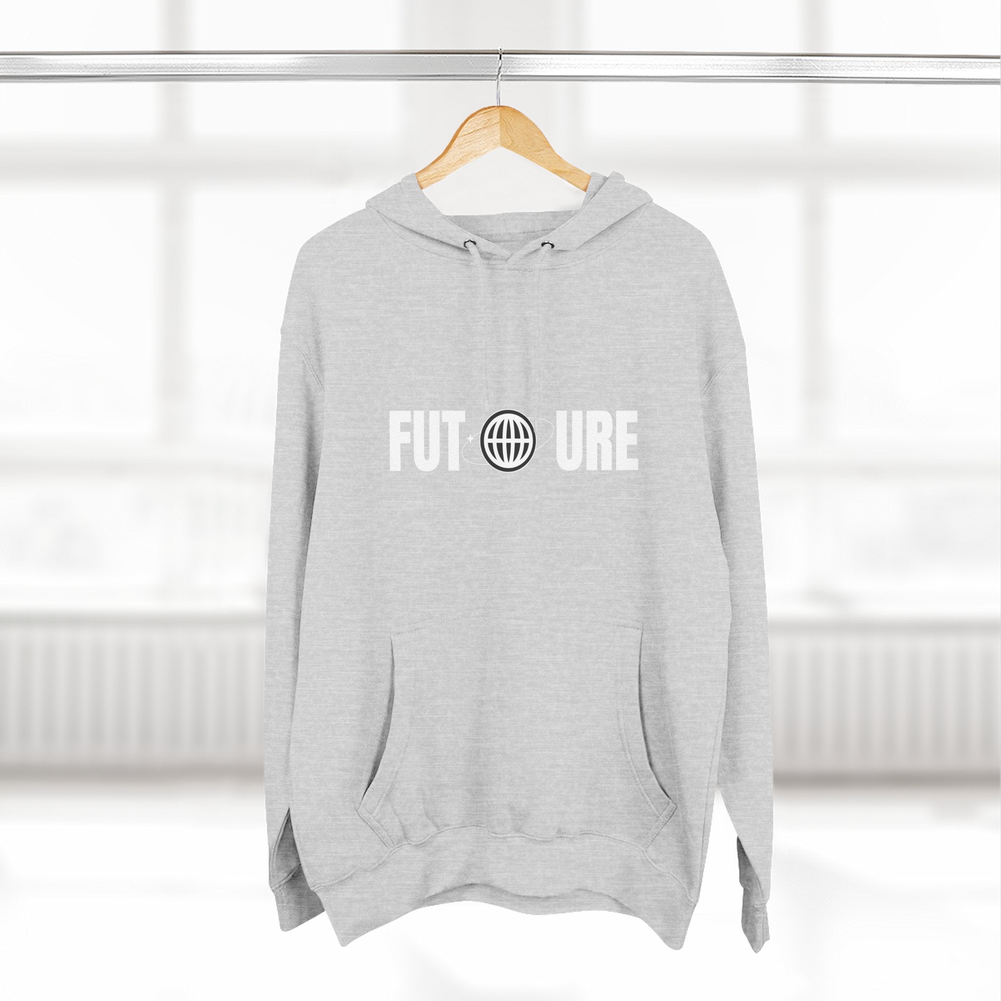 Future Logo Hoodie — Minimalist Graphic Fleece Pullover