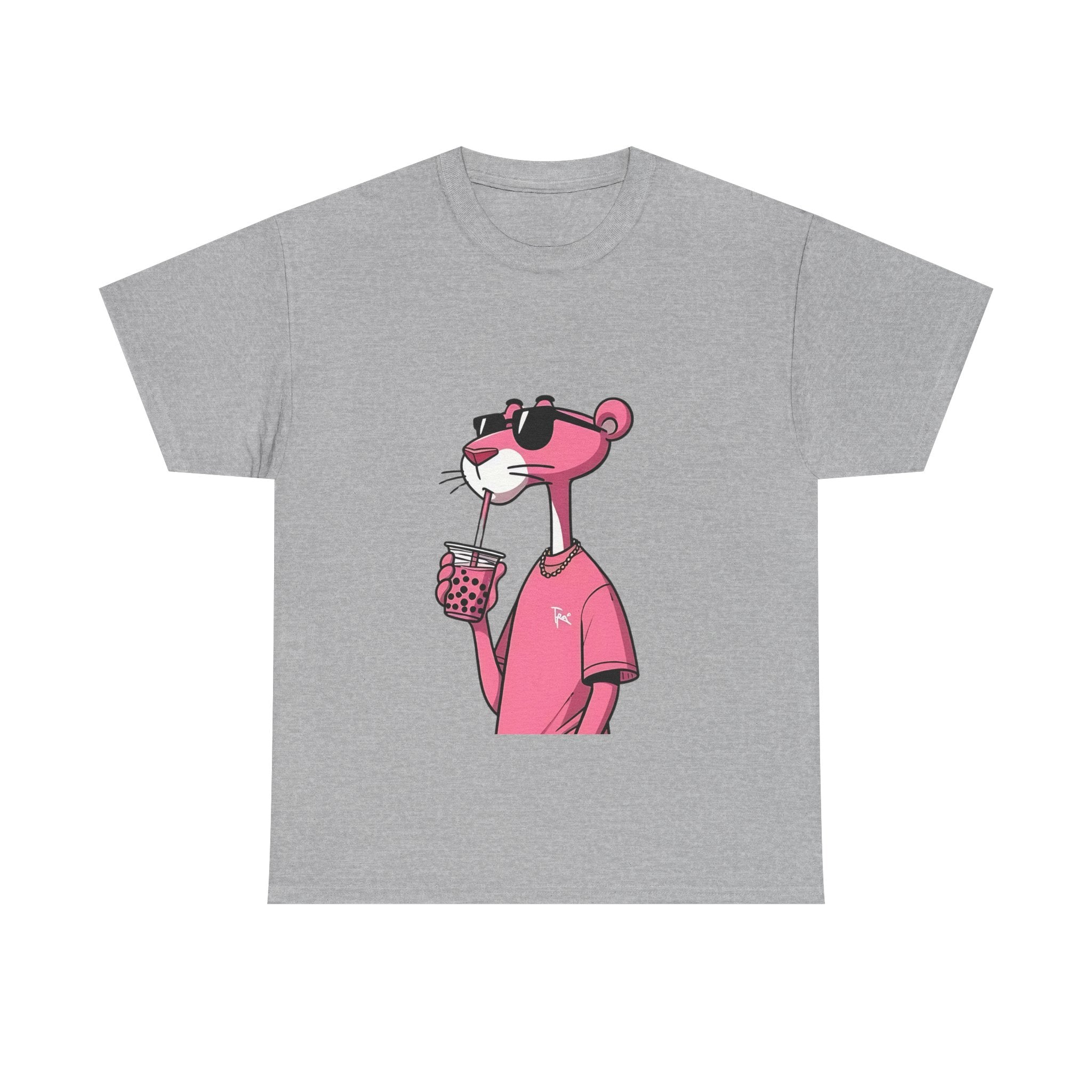 Chill Vibes Unisex Tee | Fun Summer Shirt, Casualwear, Gift for Friends, Beach Outing, Pink Panther Design