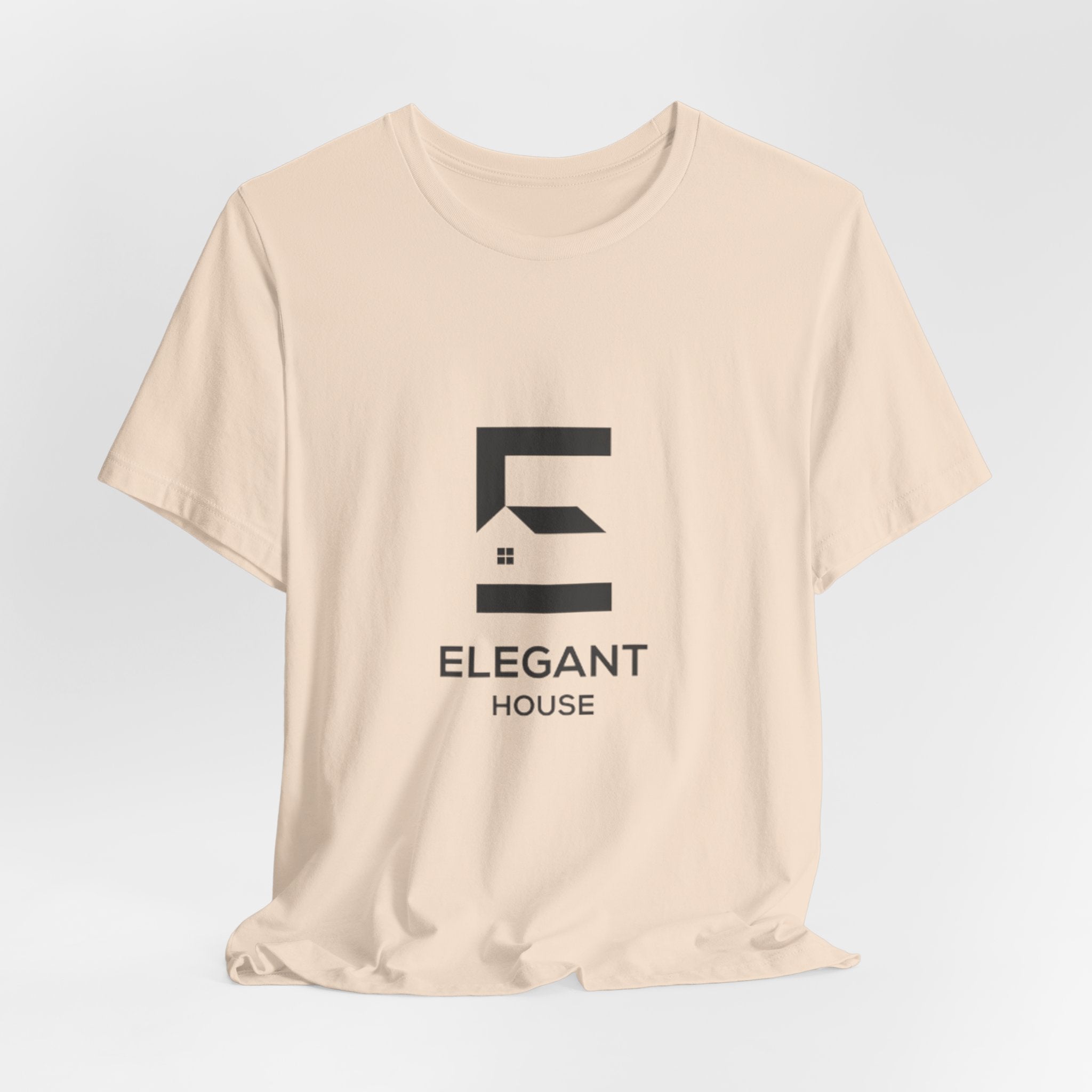 Elegant House Logo T-Shirt — Minimal Real Estate Branding Tee