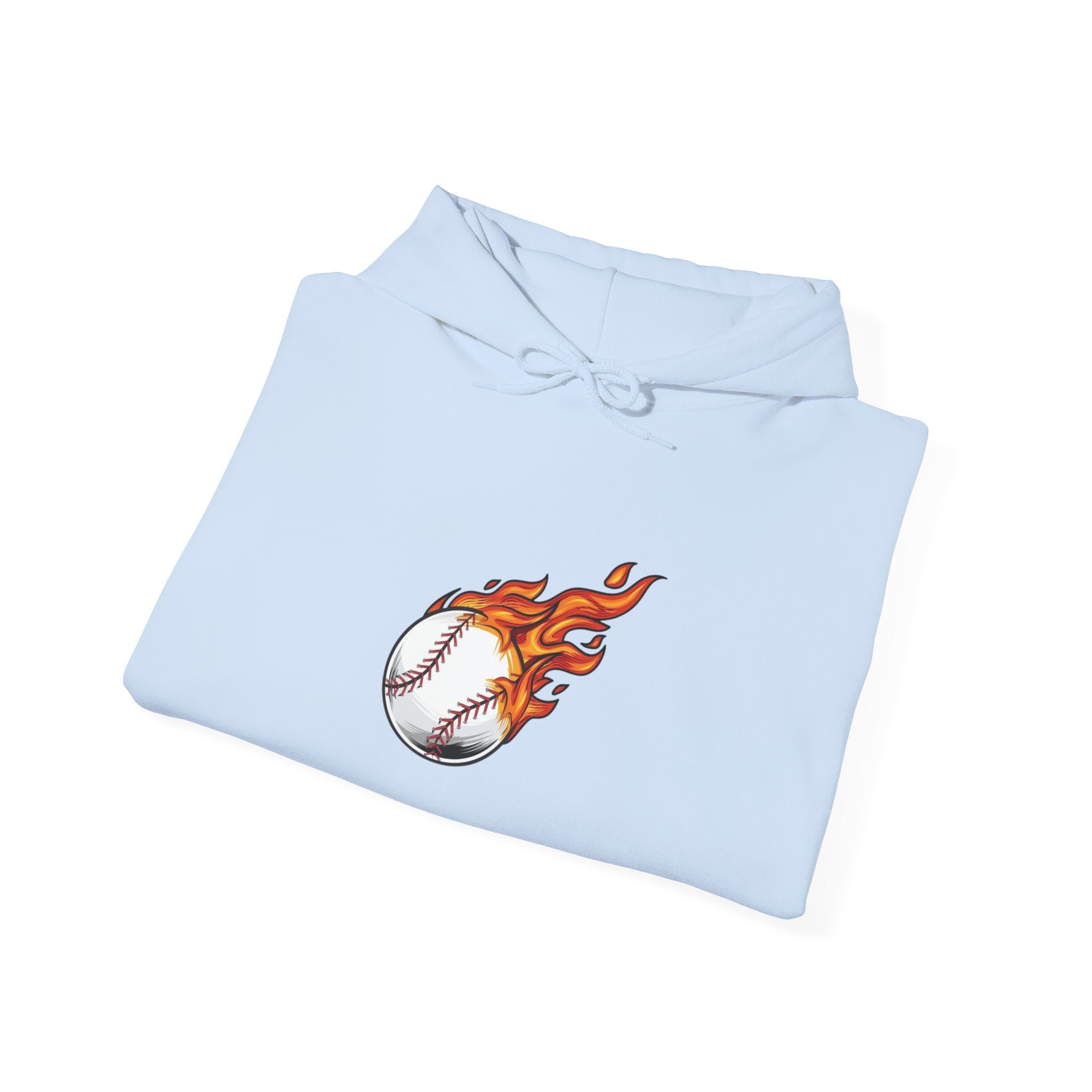 Flaming Baseball Hoodie — Fireball Pitch Sports Sweatshirt