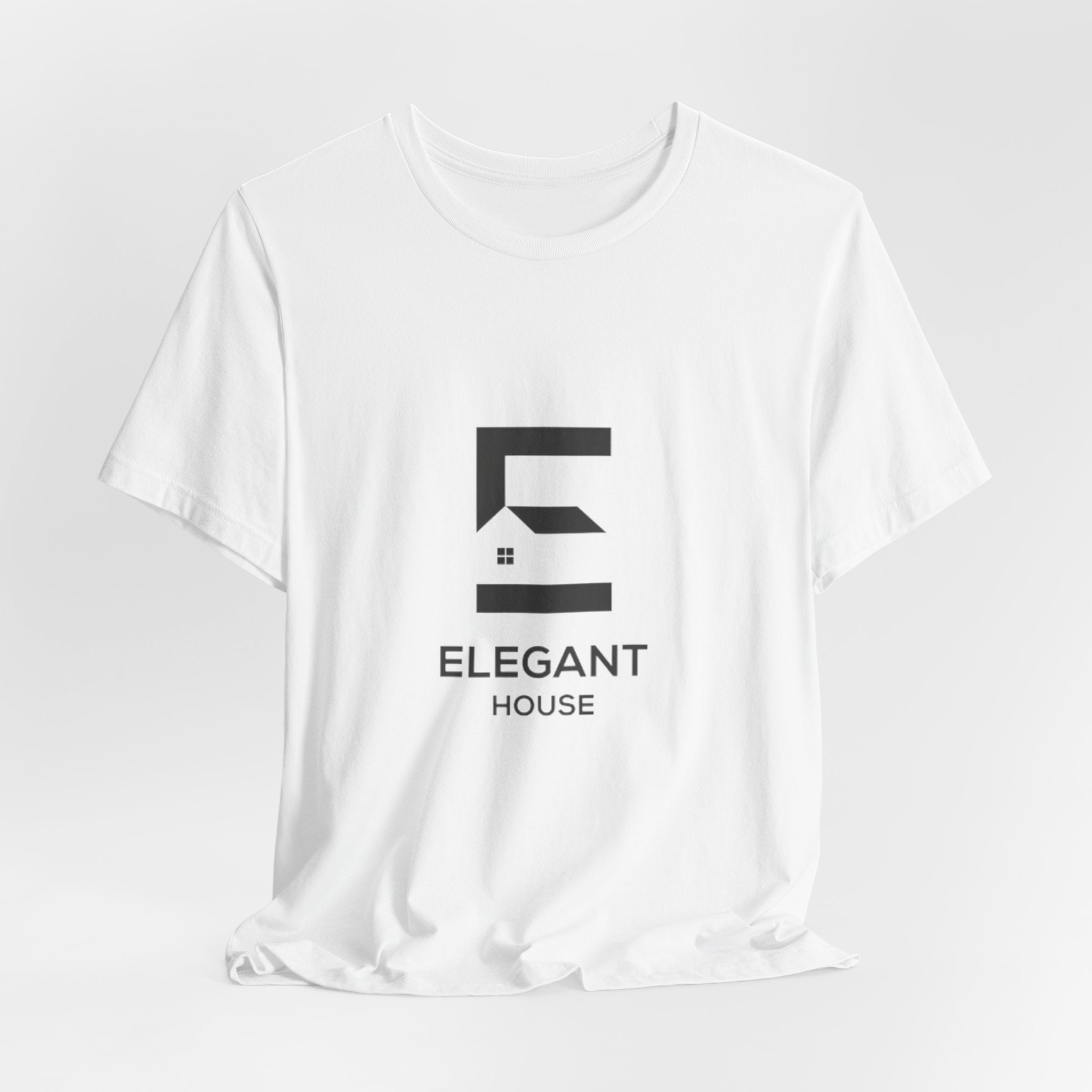 Elegant House Logo T-Shirt — Minimal Real Estate Branding Tee