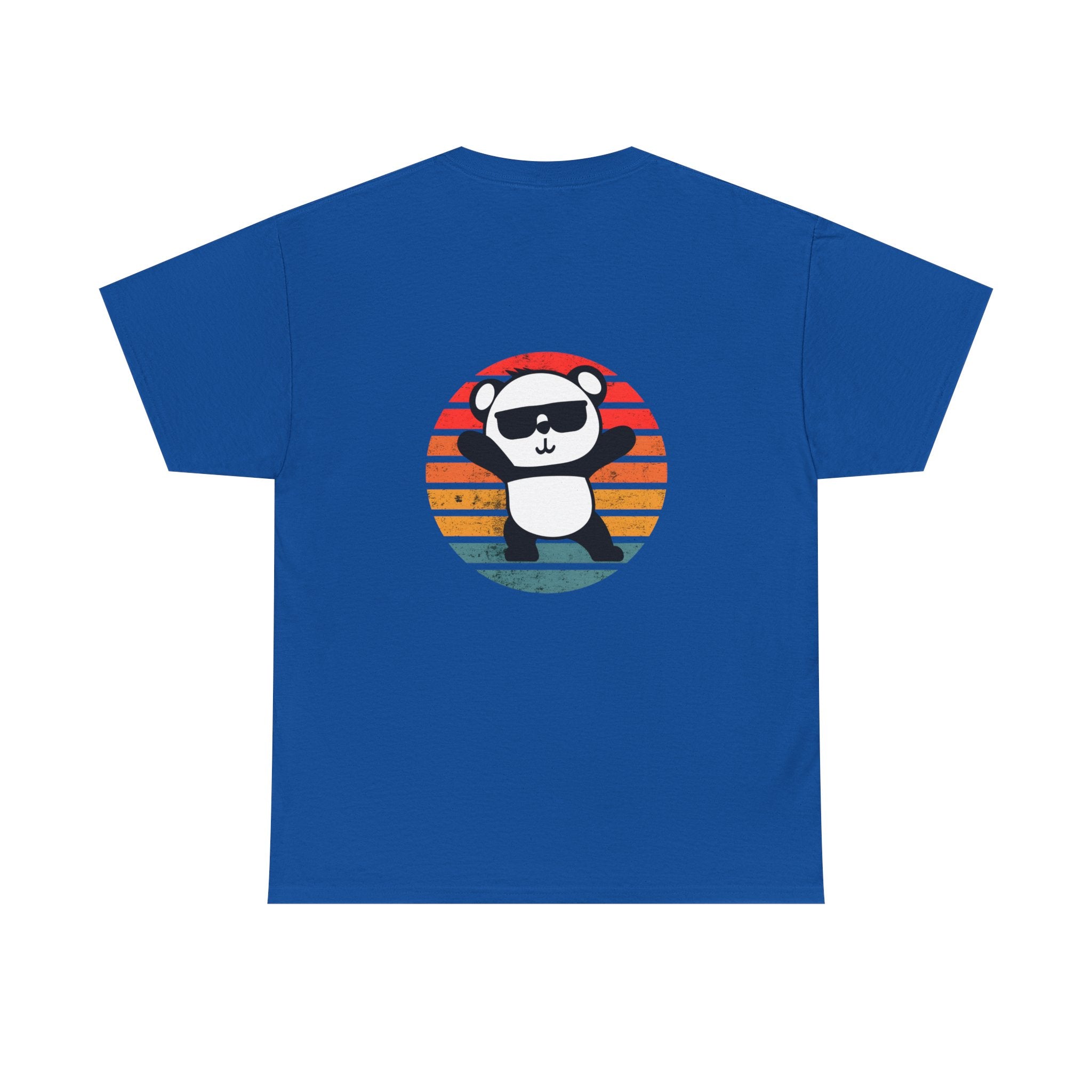 Cute Panda Retro Tee - Casual Cotton Shirt, Animal Lover Gift, Summer Style, Fun Graphic Tee, Unisex Fashion