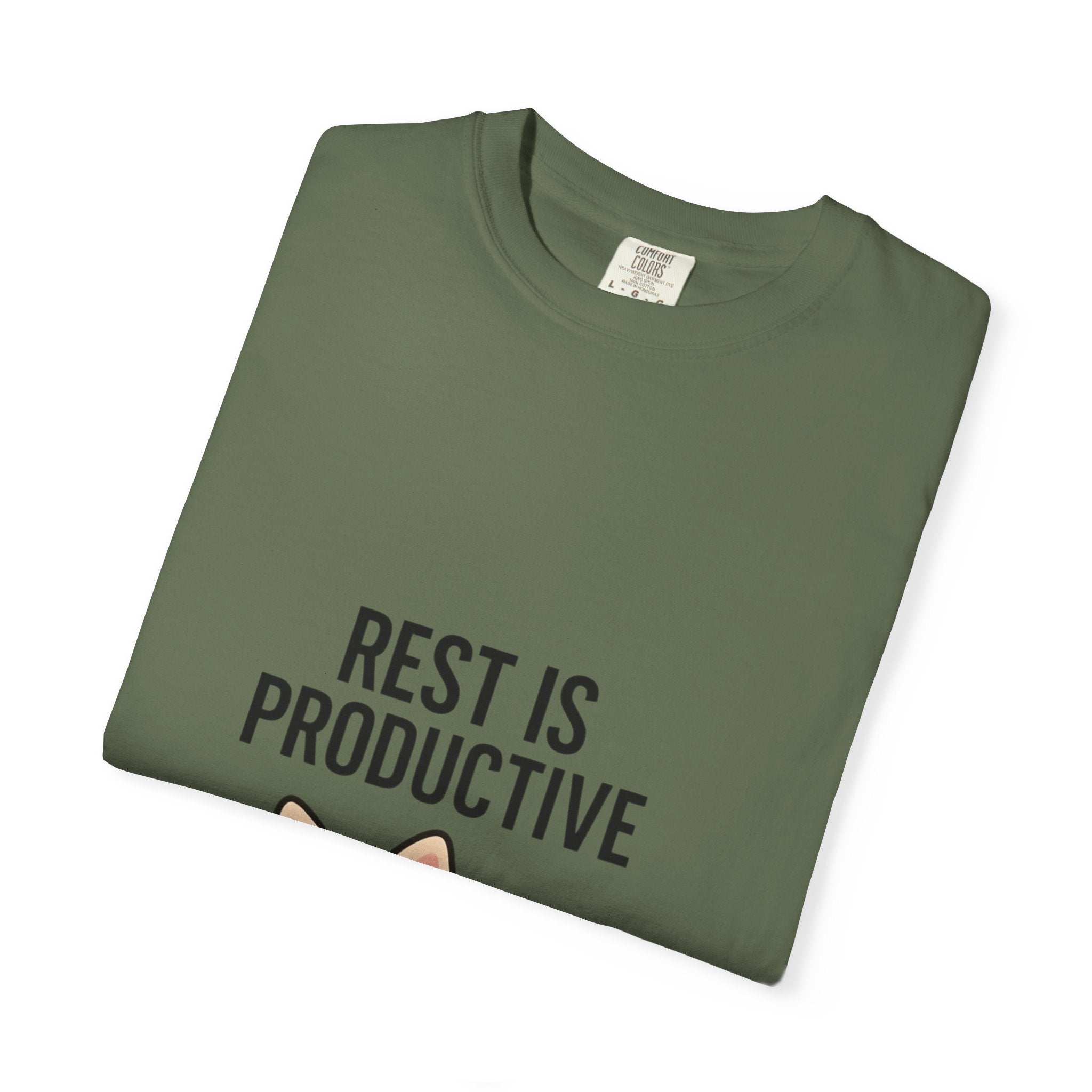 Rest Is Productive Cat T-Shirt