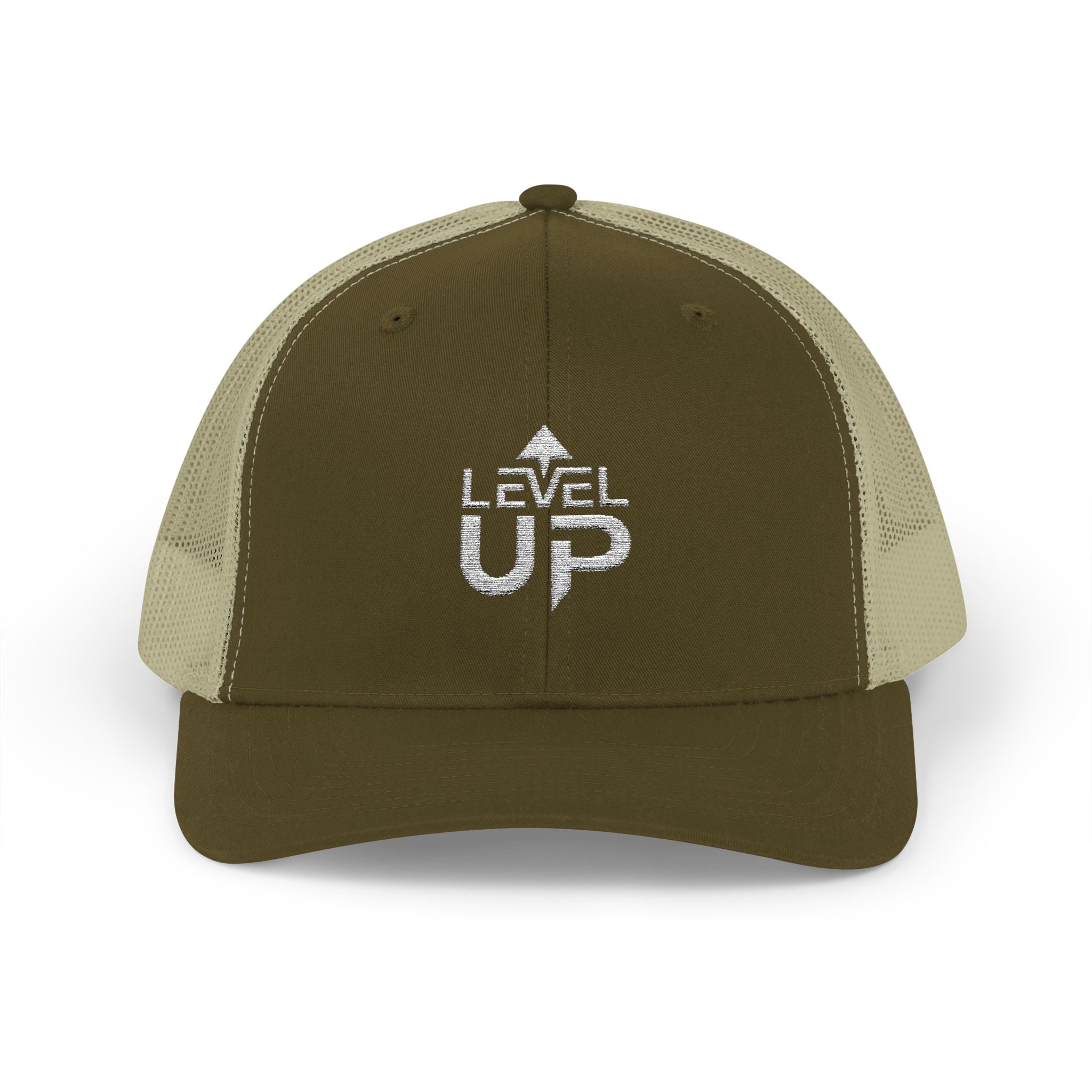 Level Up Trucker Cap – Retro Gamer Snapback Hat
