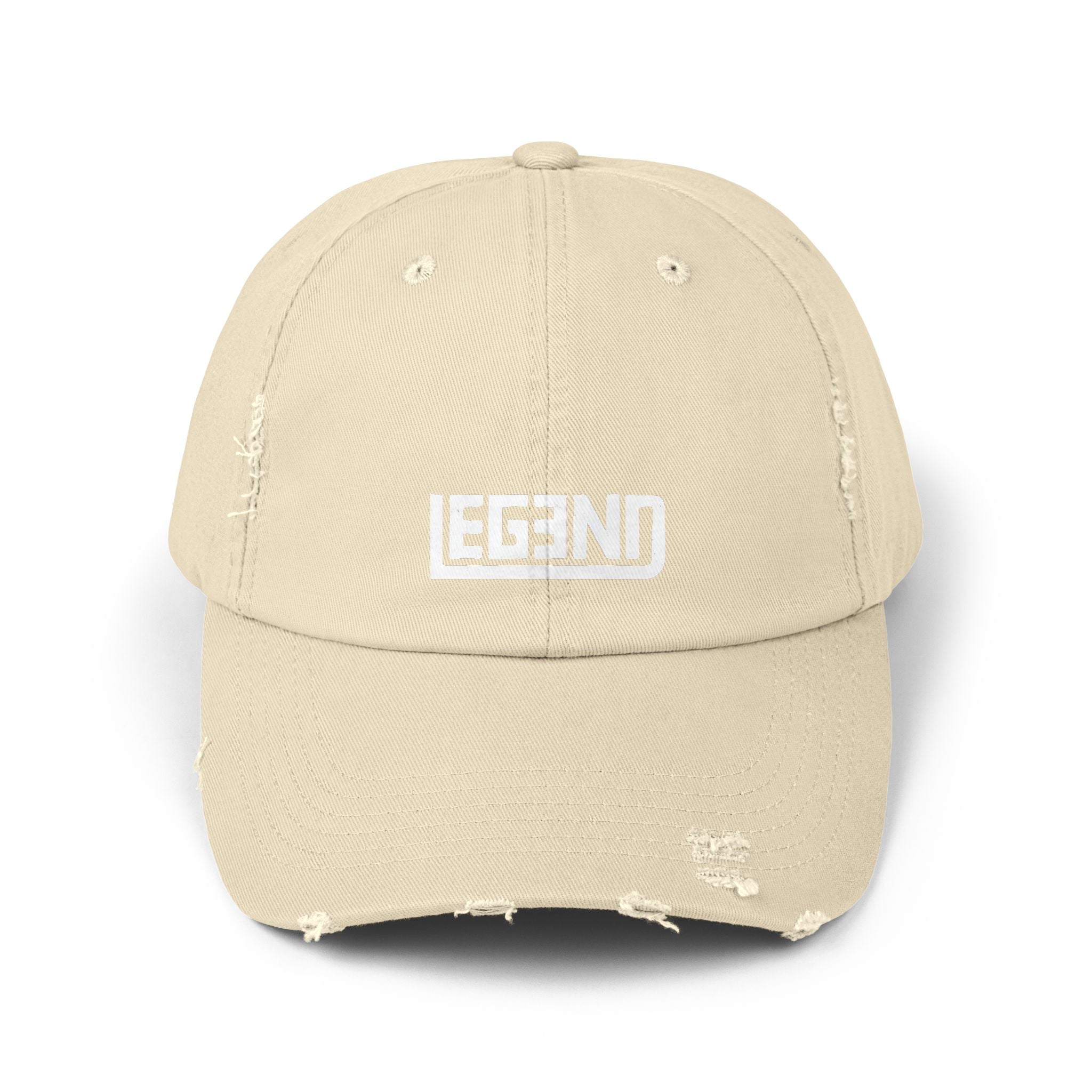 Legend Unisex Distressed Cap - Casual Statement Headwear