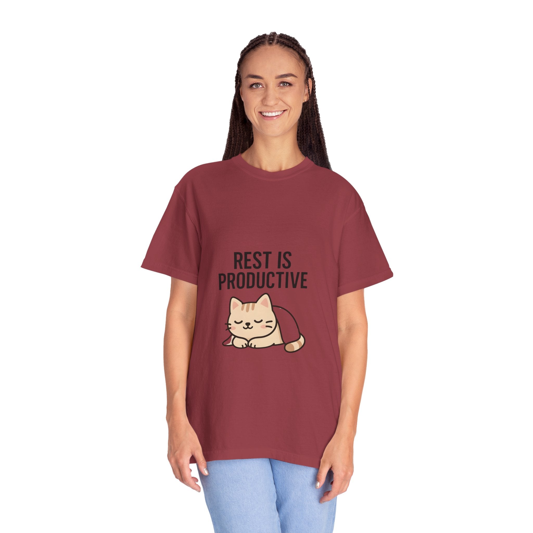 Rest Is Productive Cat T-Shirt