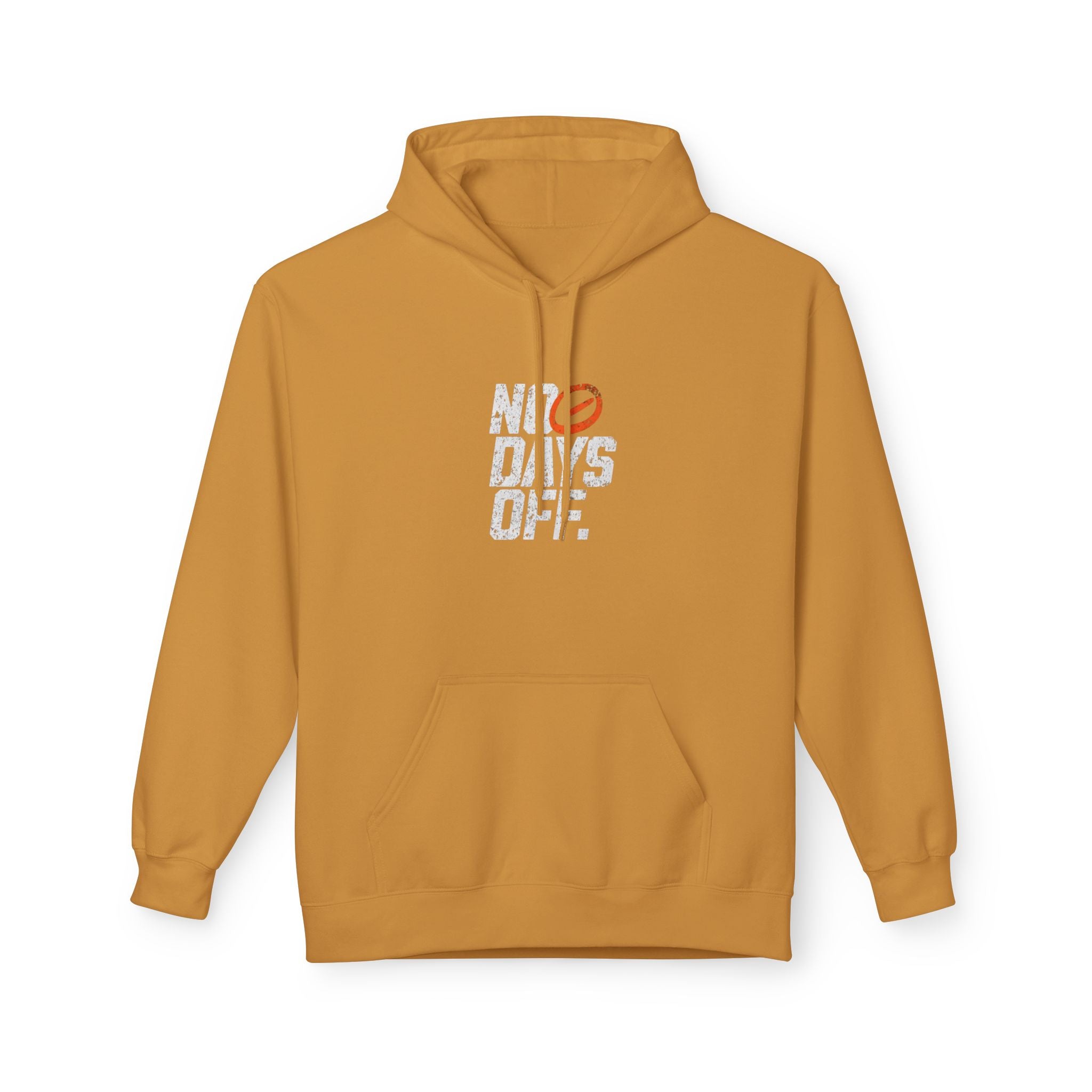 No Days Off Hoodie — Motivational Gym Fitness Pullover