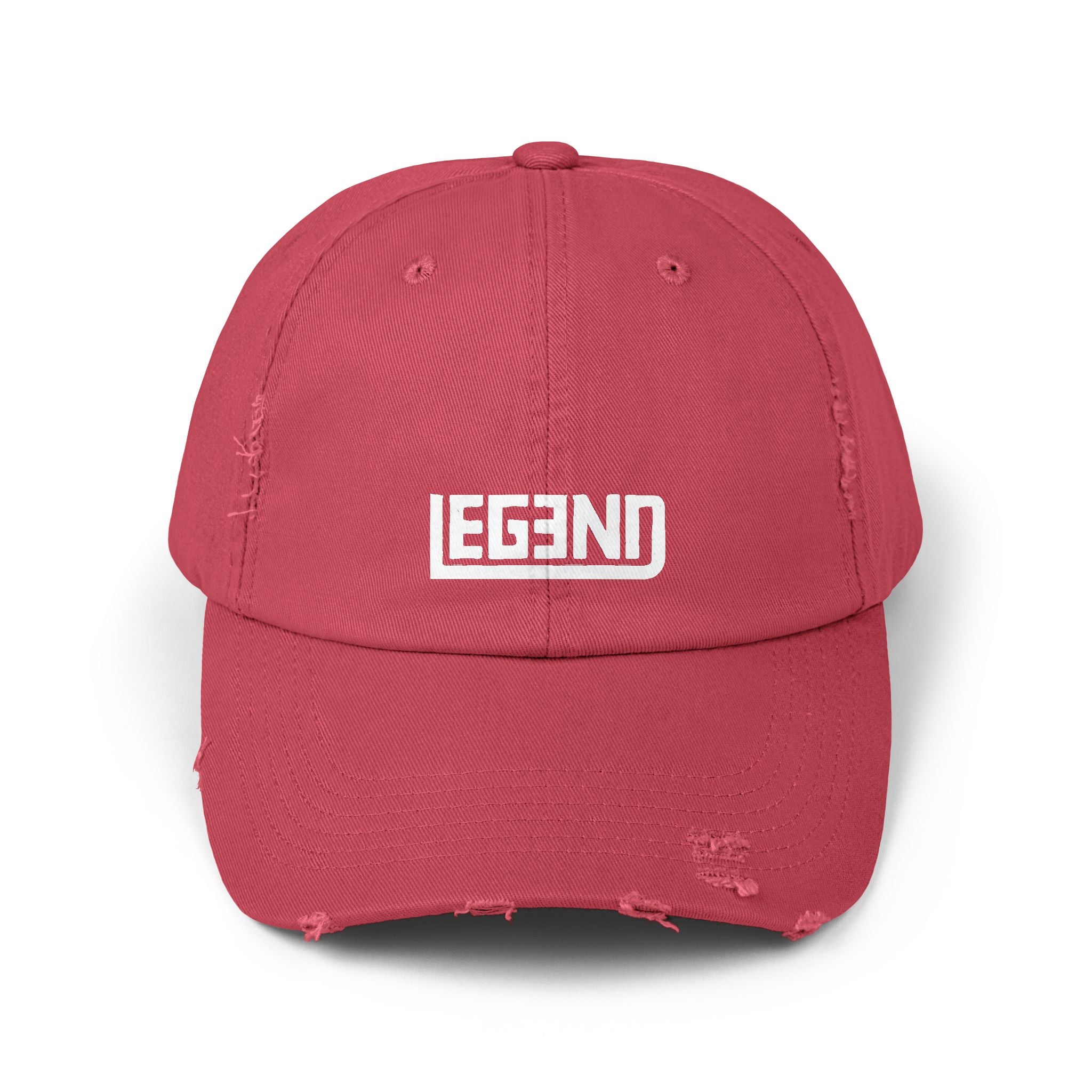 Legend Unisex Distressed Cap - Casual Statement Headwear