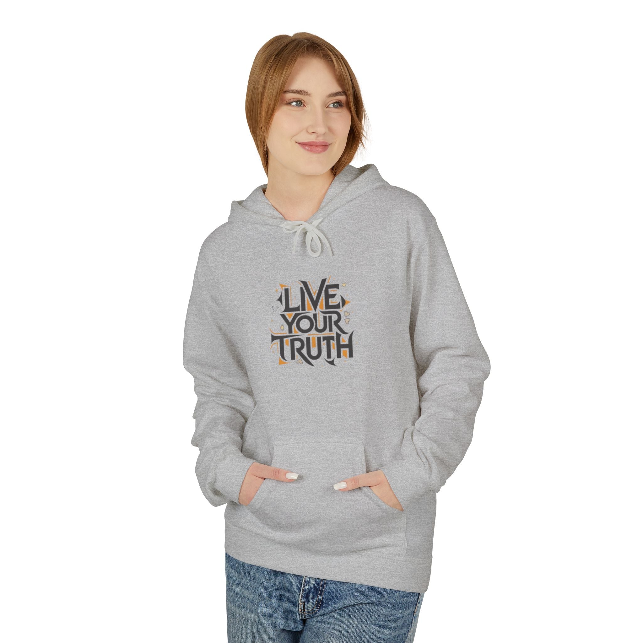 Live Your Truth Hoodie — Inspirational Graphic Pullover for Self-Expression