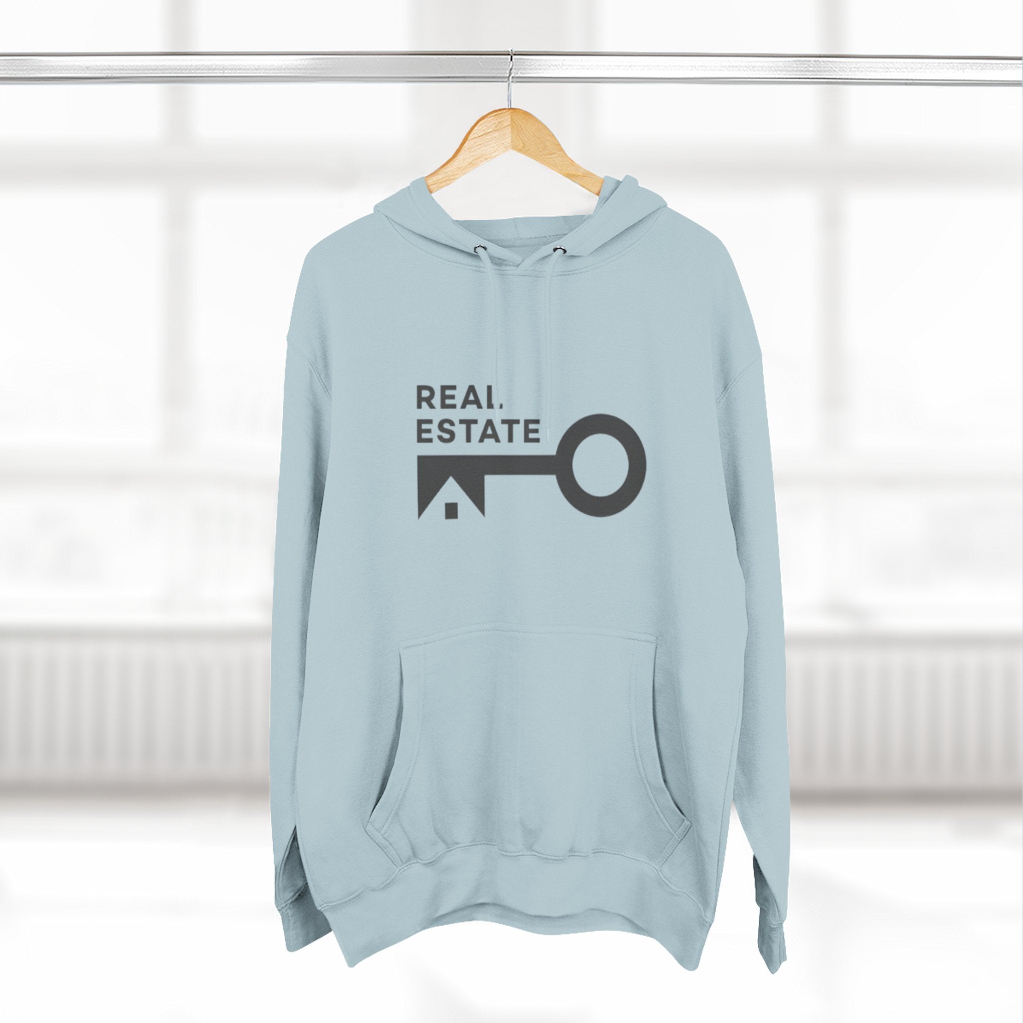 Real Estate Key Logo Hoodie — Realtor Fleece Pullover