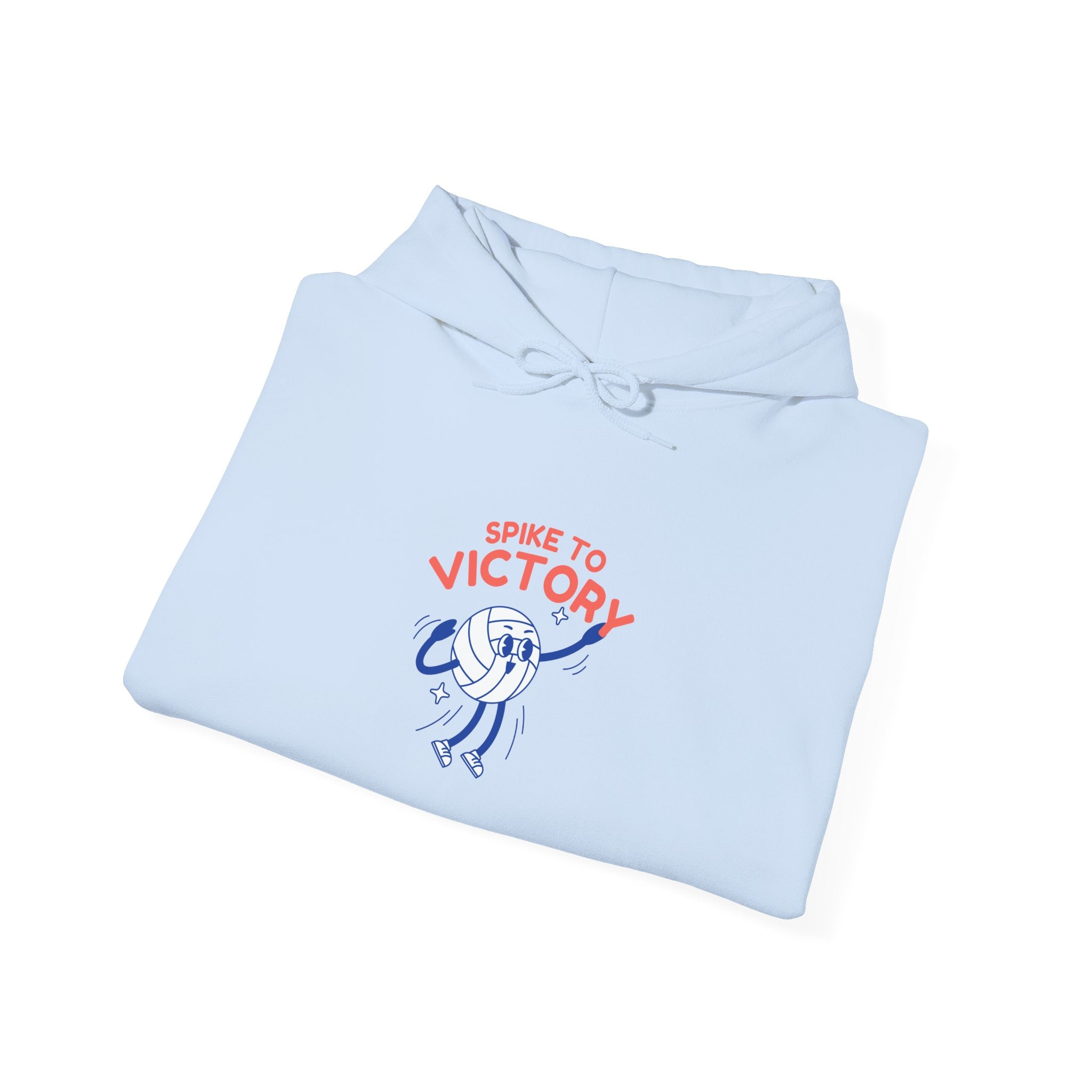 Victory Spike Volleyball Hoodie — 'Spike to Victory' Retro Volleyball Player Design