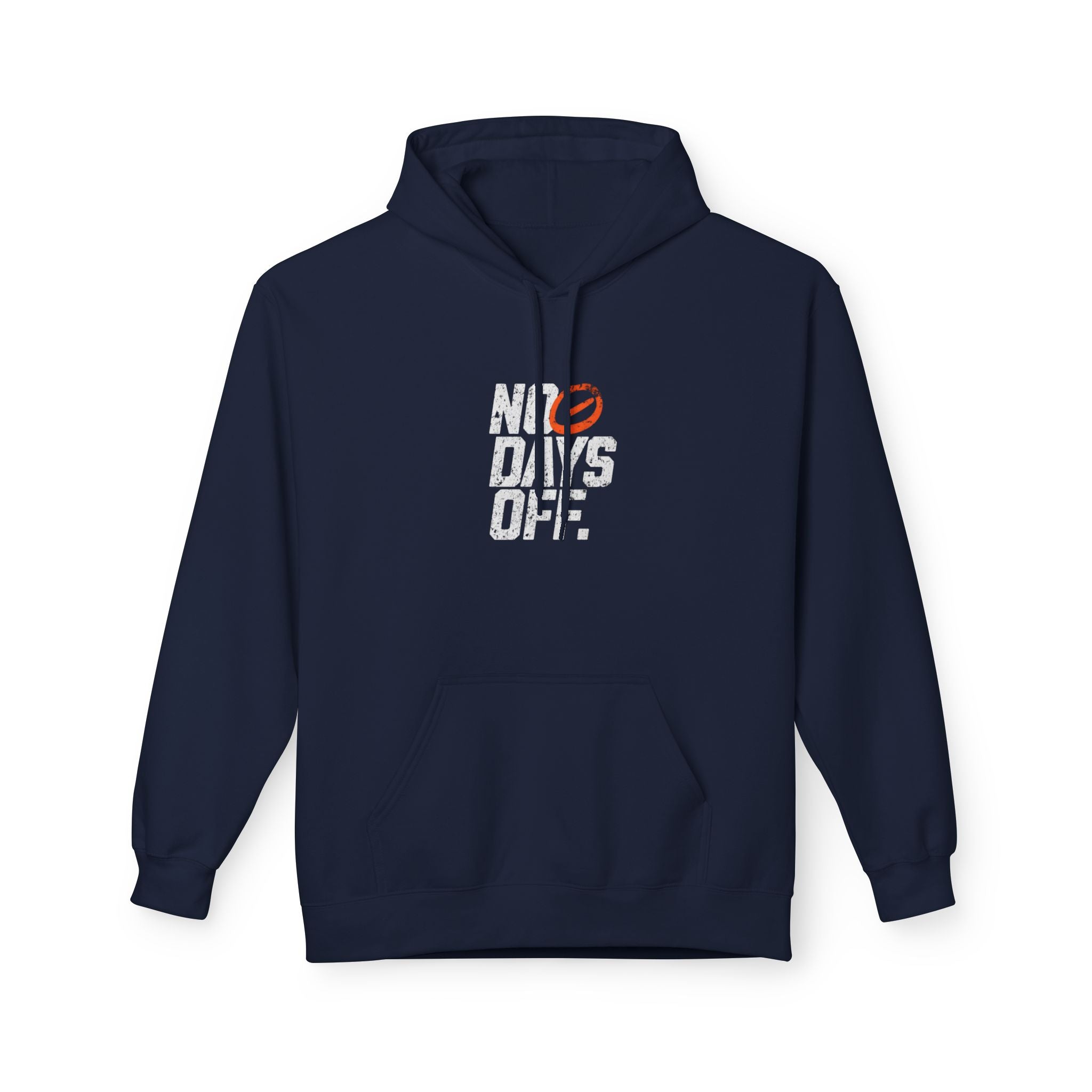 No Days Off Hoodie — Motivational Gym Fitness Pullover