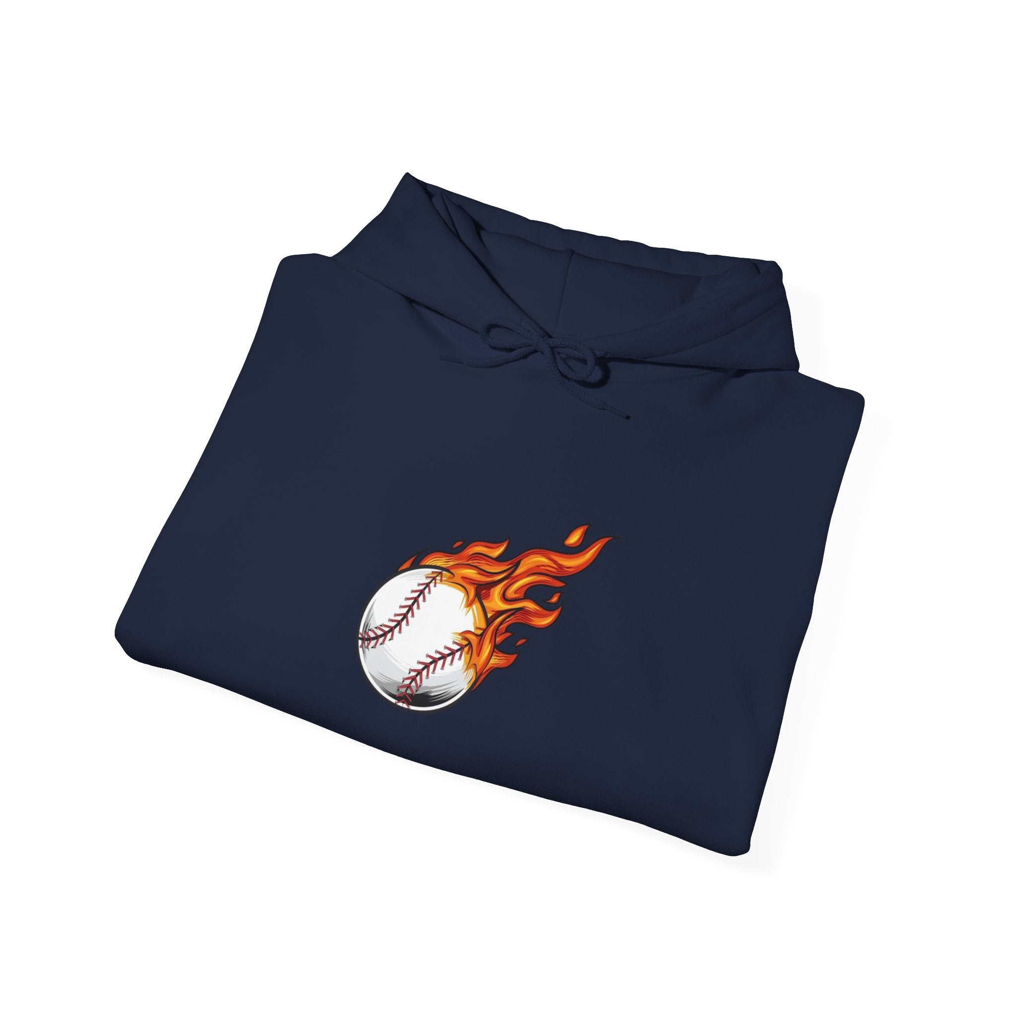 Flaming Baseball Hoodie — Fireball Pitch Sports Sweatshirt