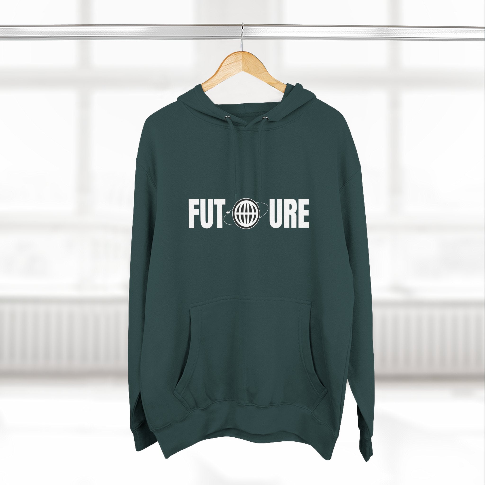 Future Logo Hoodie — Minimalist Graphic Fleece Pullover