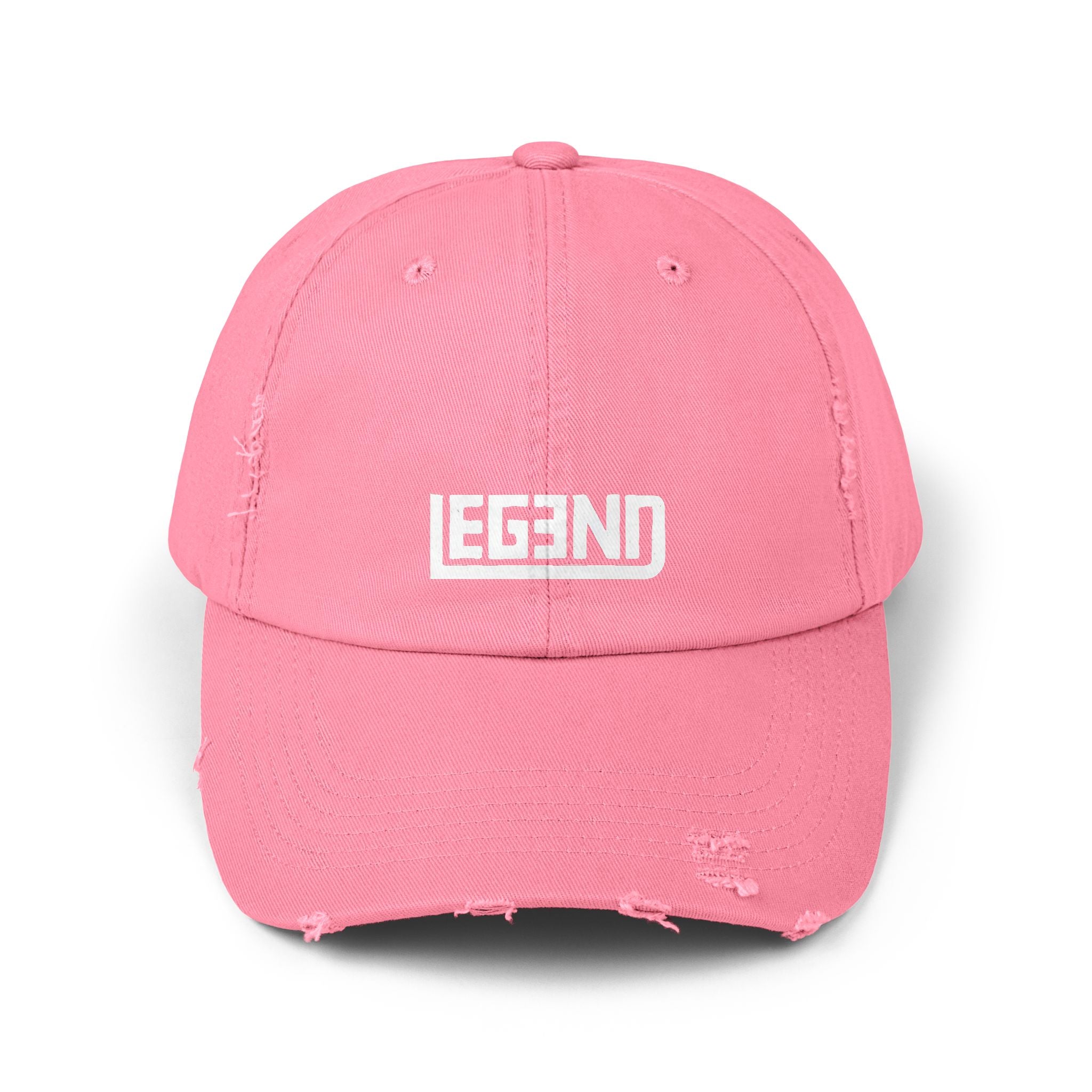 Legend Unisex Distressed Cap - Casual Statement Headwear