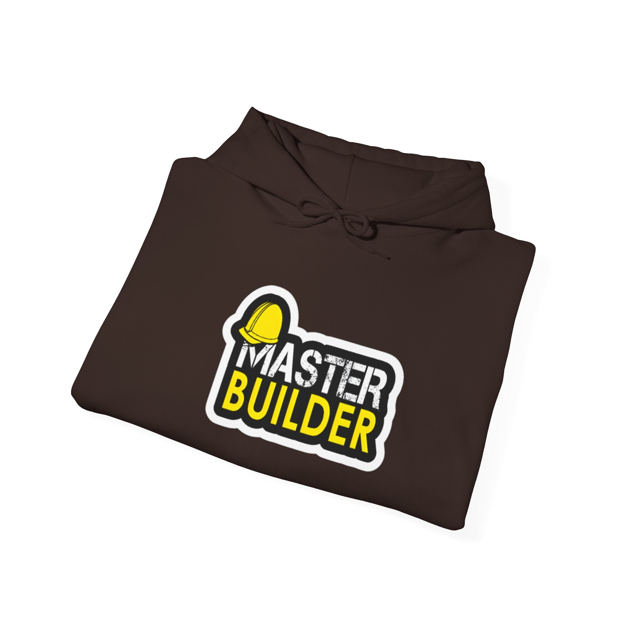 Master Builder Hoodie — Construction Worker Hard Hat Graphic Sweatshirt
