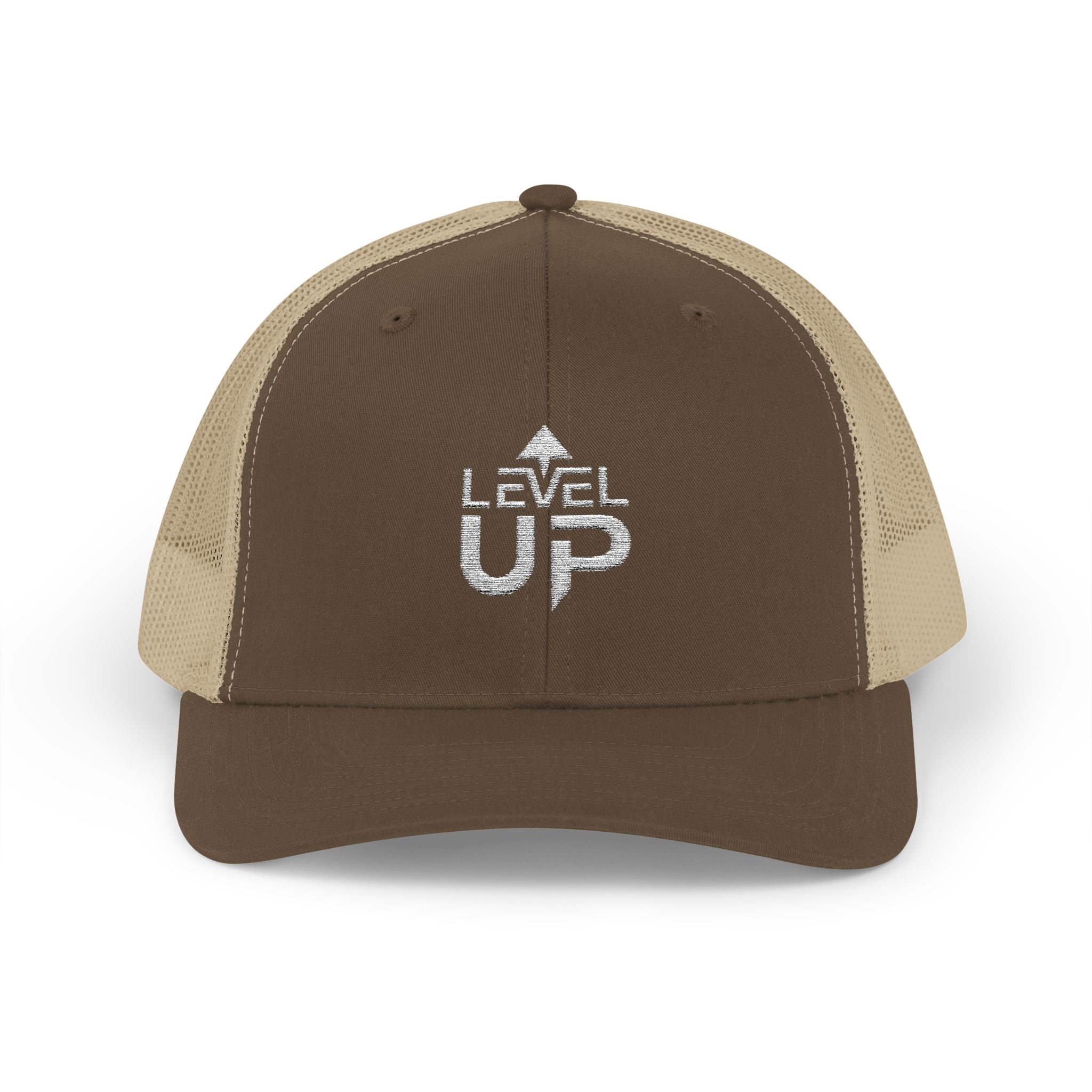 Level Up Trucker Cap – Retro Gamer Snapback Hat