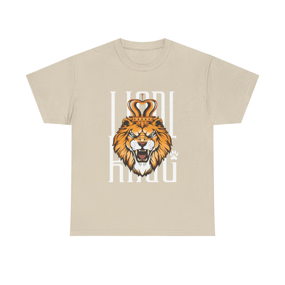 Bold Lion King Graphic Tee | Unisex Heavy Cotton Shirt for Animal Lovers, Gifts for Him, Funny T-Shirt, Wardrobe Essential, Casual Wear