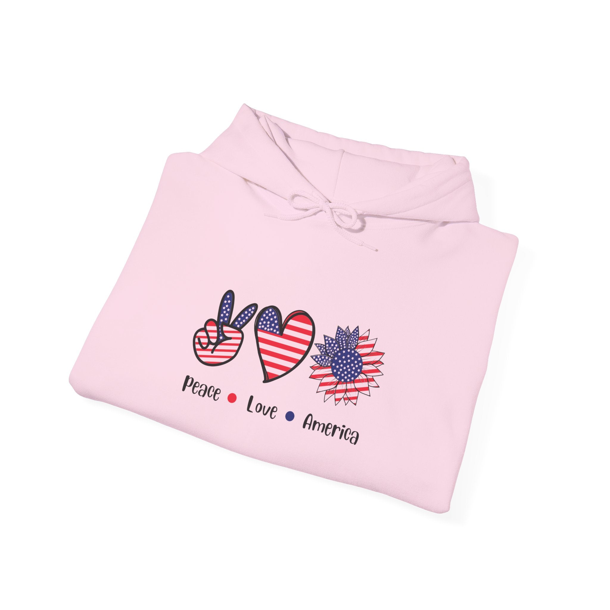Peace, Love, America Hoodie