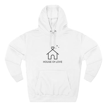 House of Love Hoodie — Minimal Home Heart Graphic Pullover